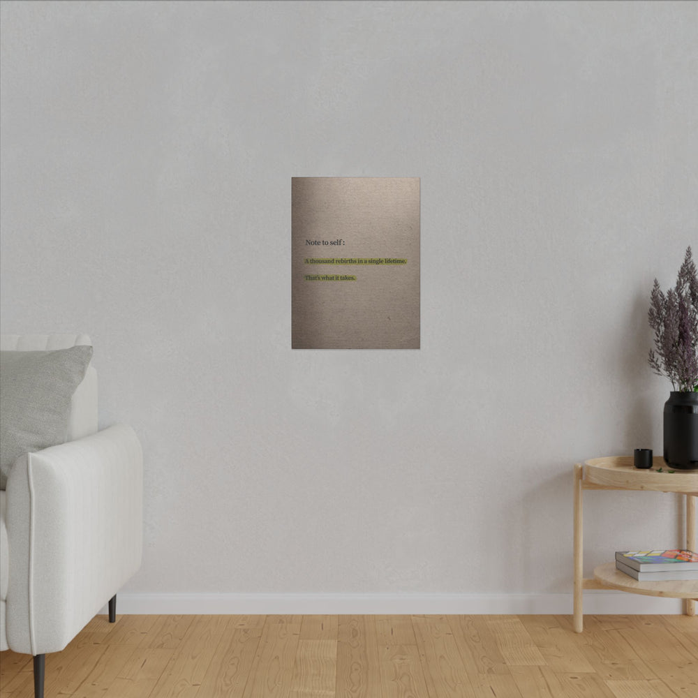 Note to Self: 'Rebirth' Canvas