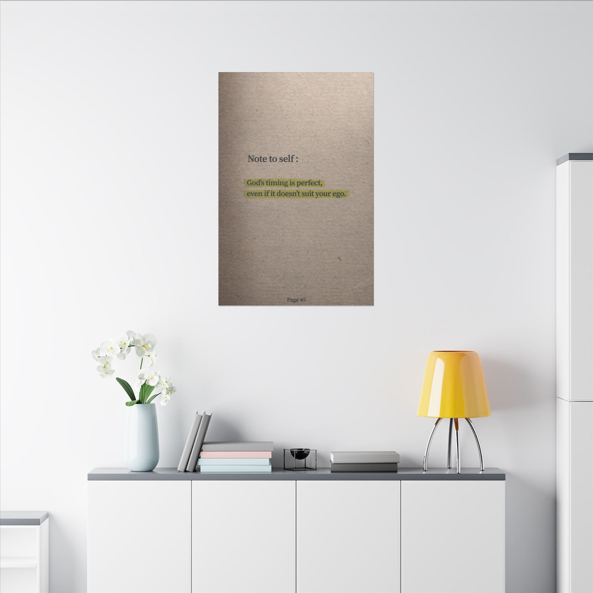 Note to Self: 'God's Timing' Canvas