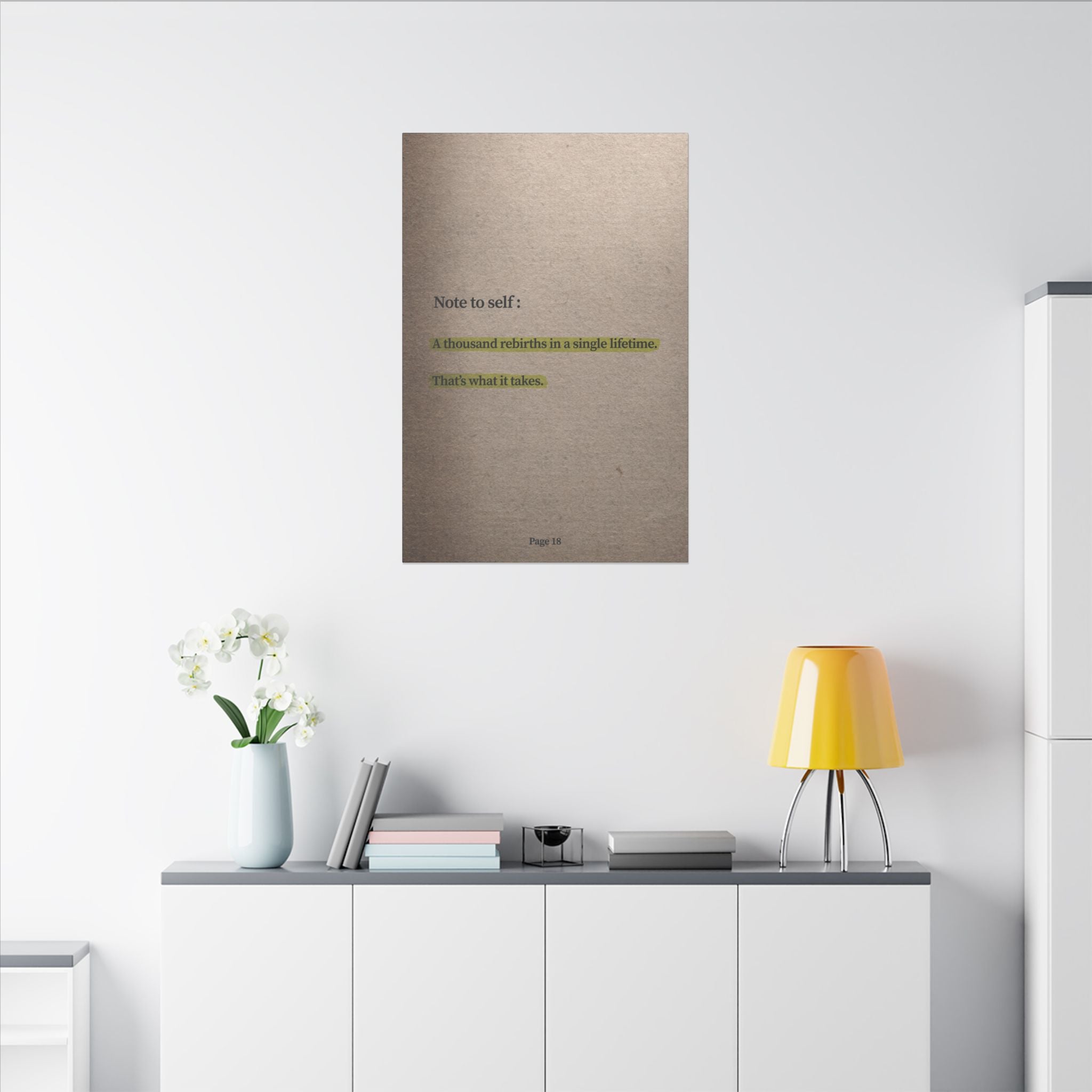 Note to Self: 'Rebirth' Canvas