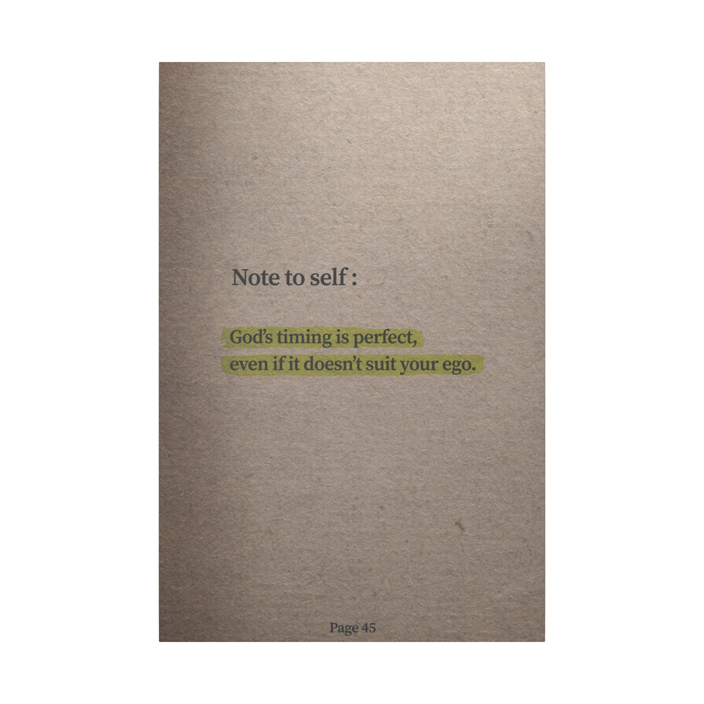 Note to Self: 'God's Timing' Canvas