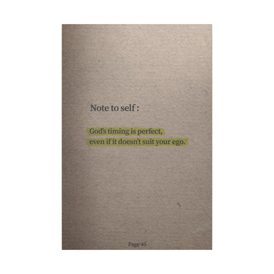 Note to Self: 'God's Timing' Canvas