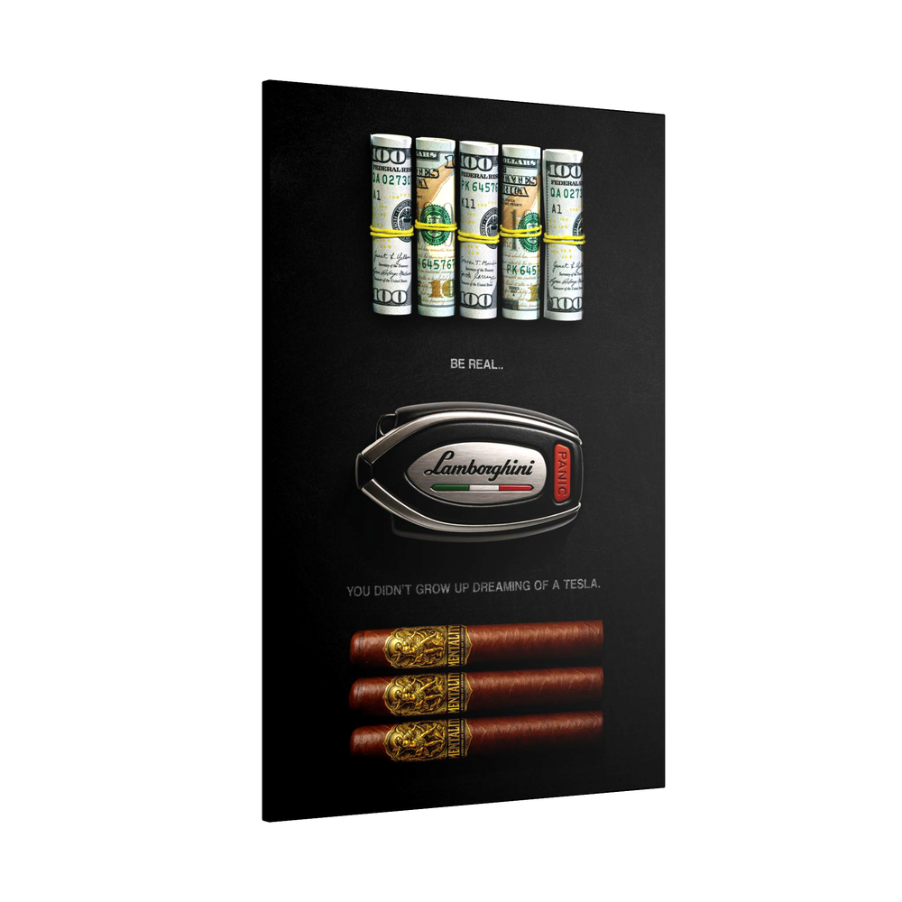 Cars & Cigars : Lamborghini Canvas