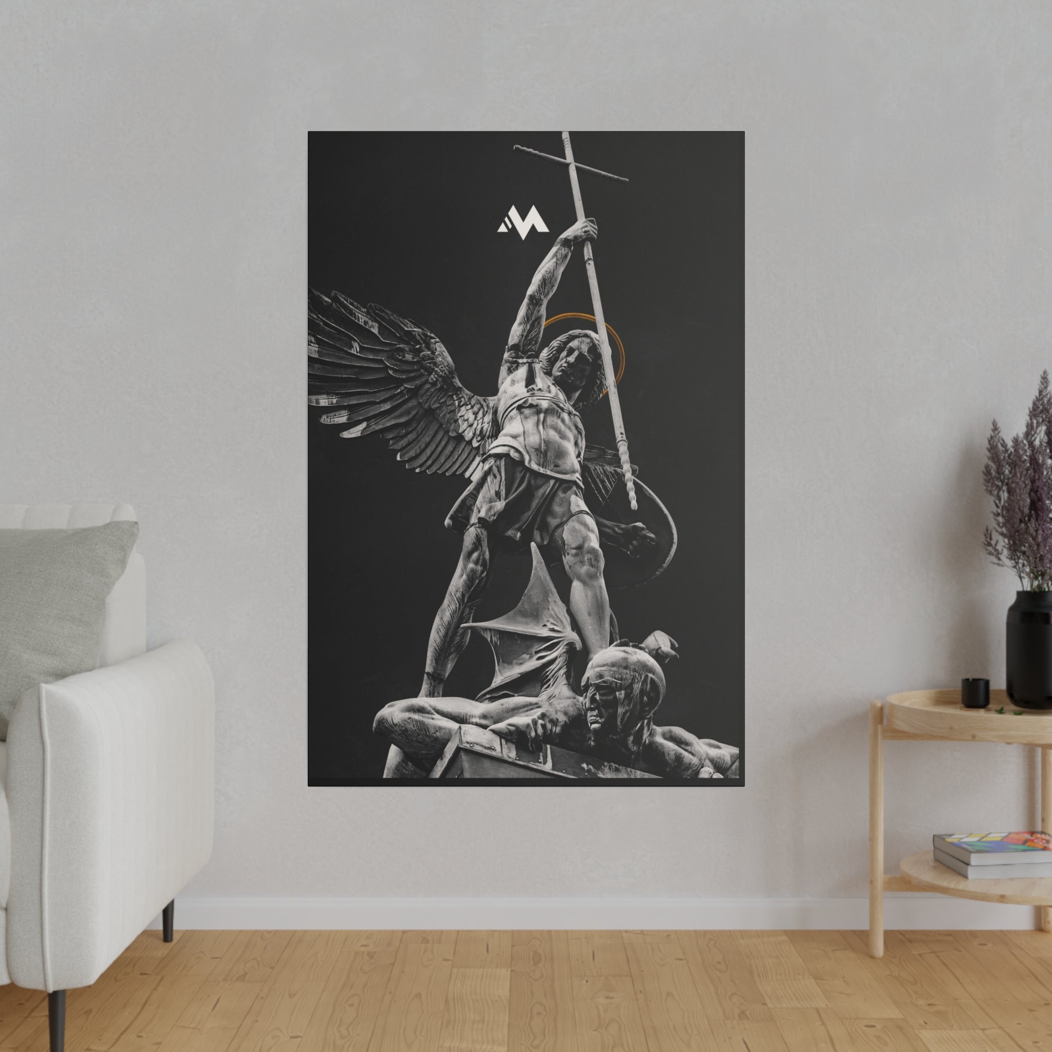 ST. MICHAEL VS THE DEVIL CANVAS