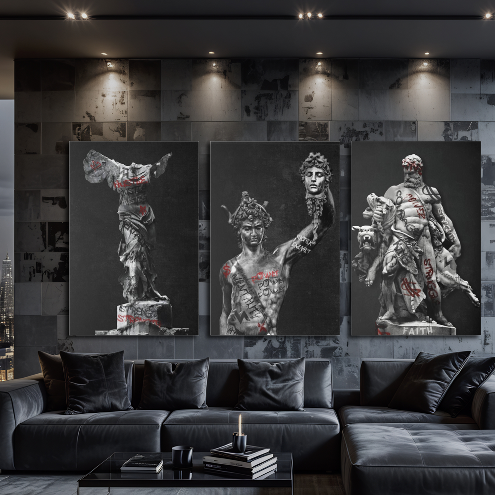 'HERCULES VS. CERBERUS' Canvas