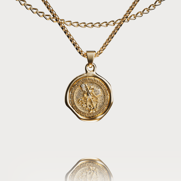 SAINT MICHAEL PENDANT - GOLD