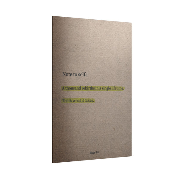 Note to Self: 'Rebirth' Canvas