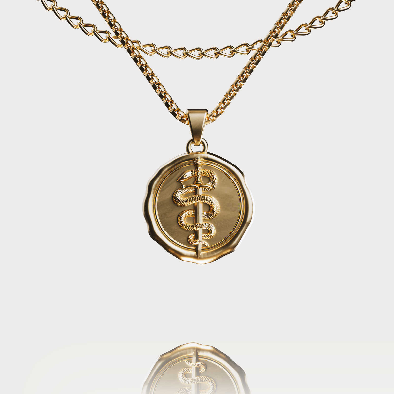 'DEUS VULT' PENDANT - GOLD