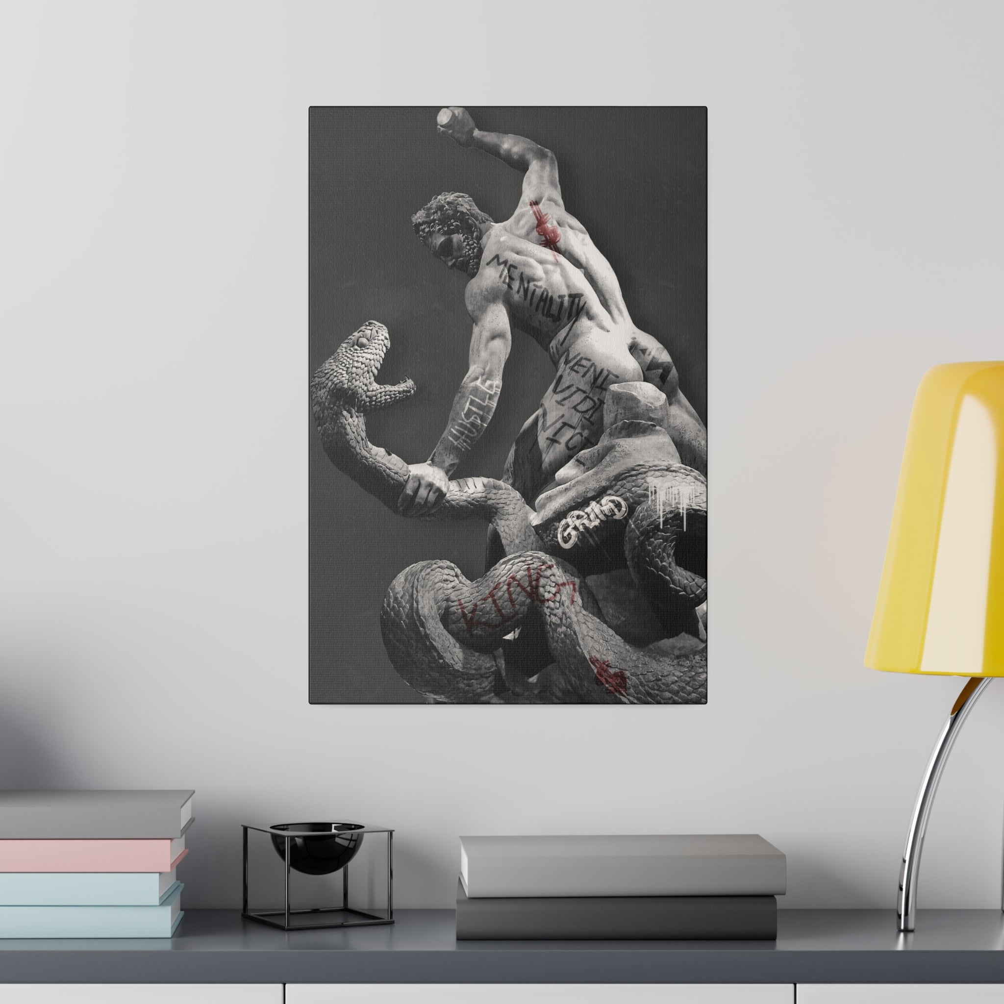 GRAFFITI - 'Hercules vs. Achelous' Graffiti Canvas