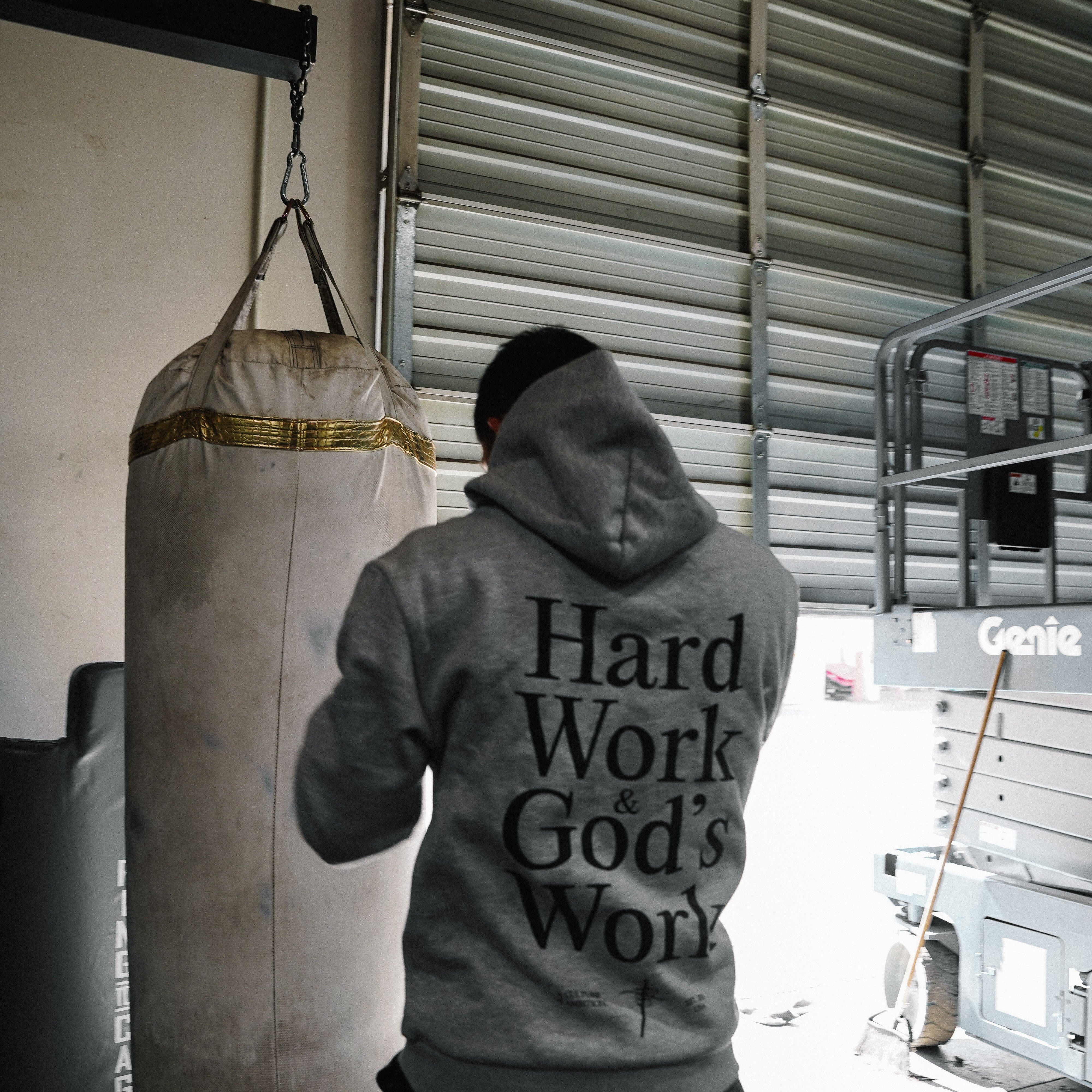 HEAVEN'S WILL HOODIE - GRAY