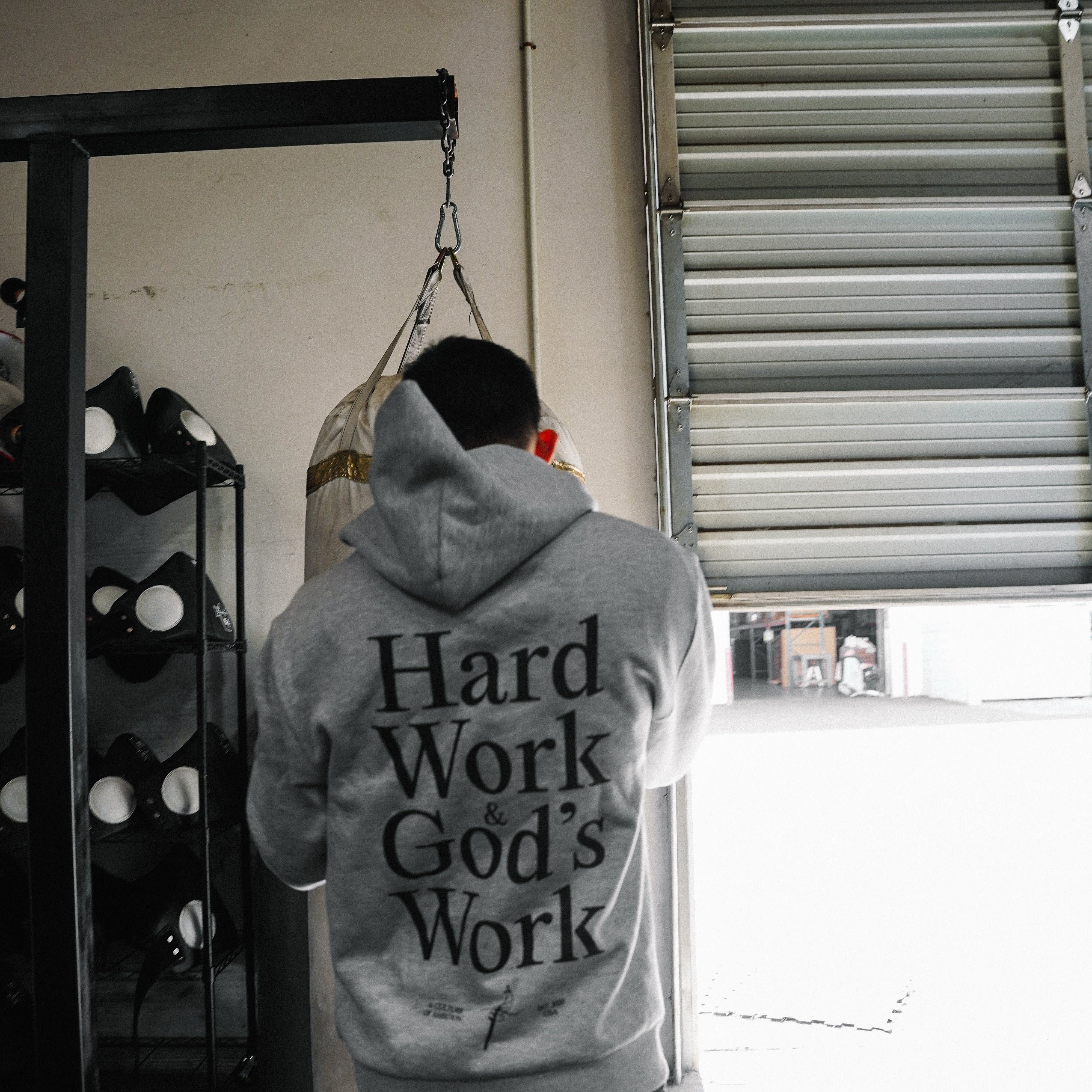 HEAVEN'S WILL HOODIE - GRAY