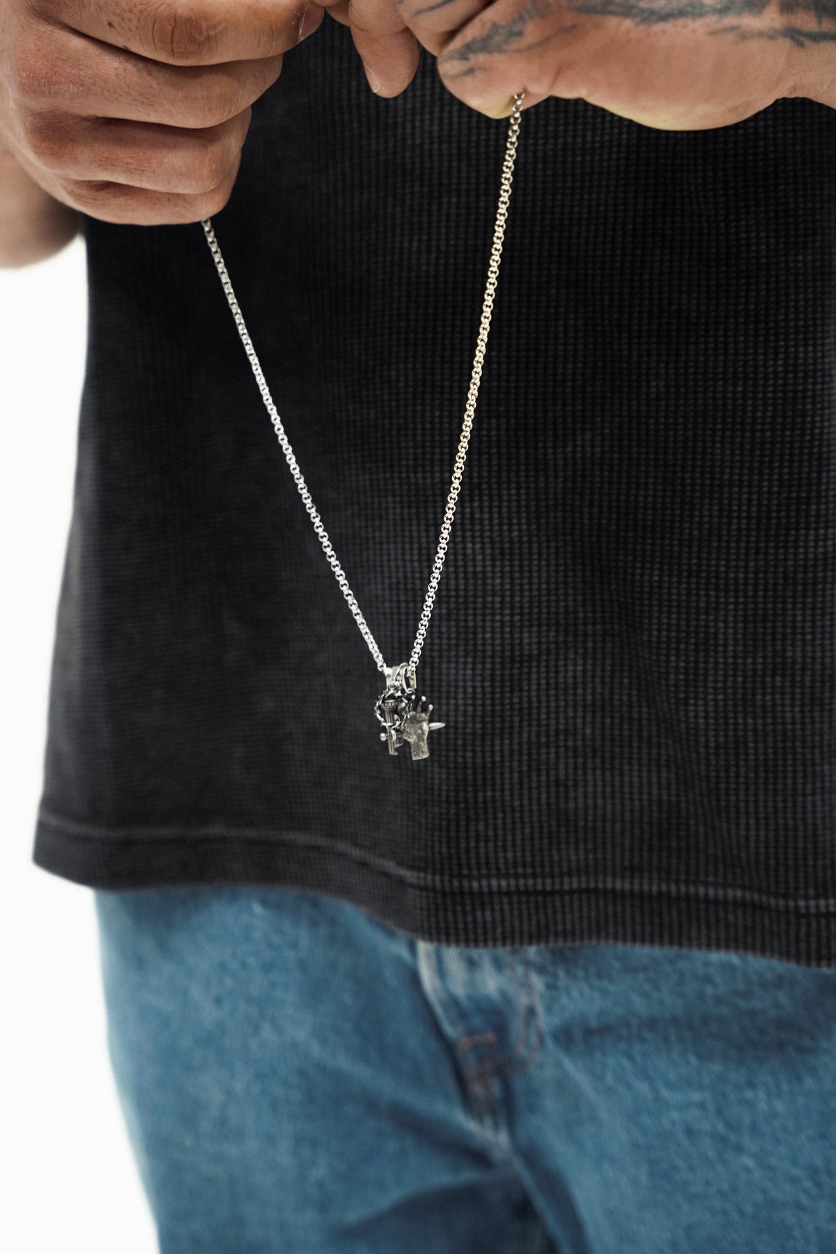 22" Silver Rolo Chain