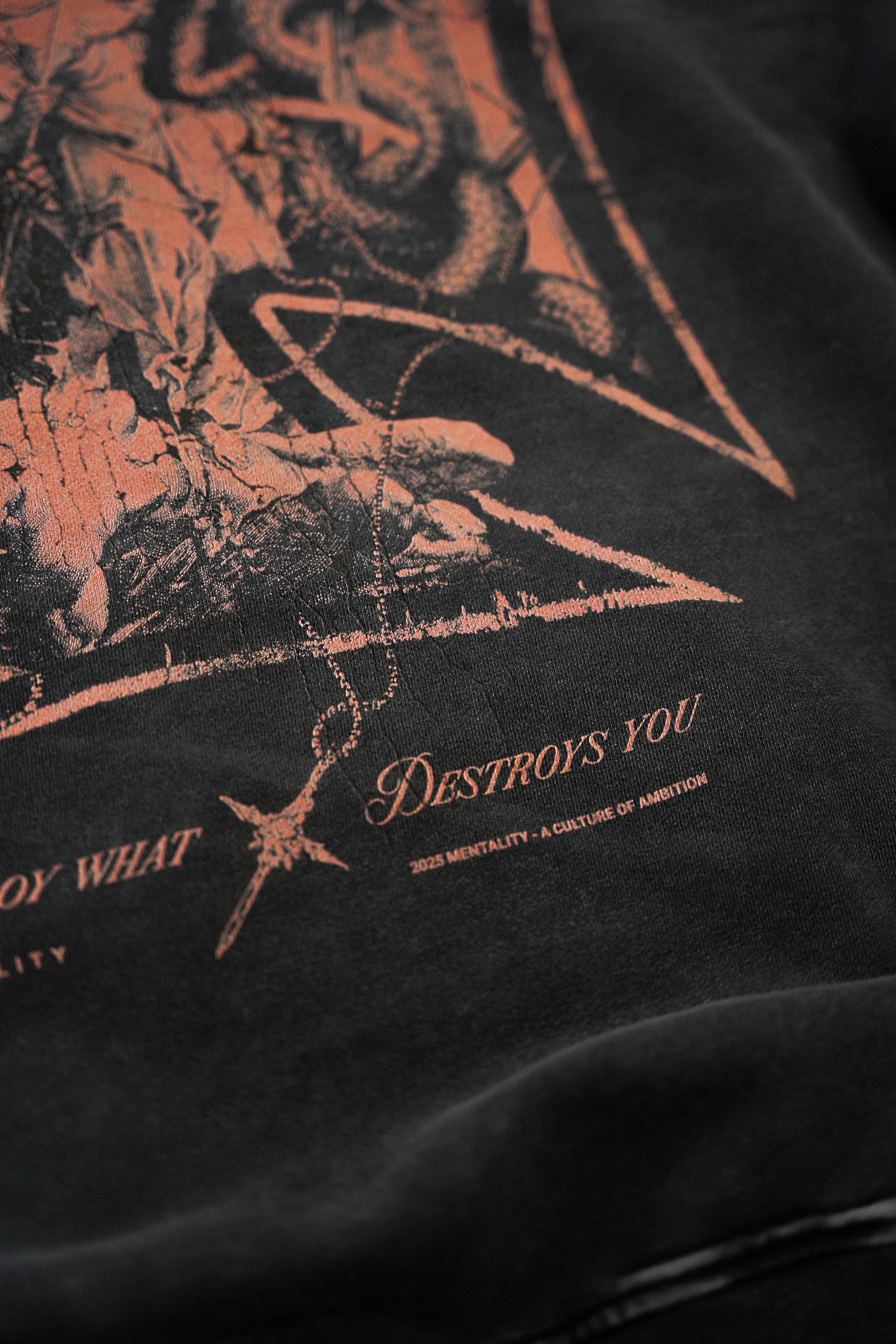 'DESTROY EVIL' HOODIE - VINTAGE