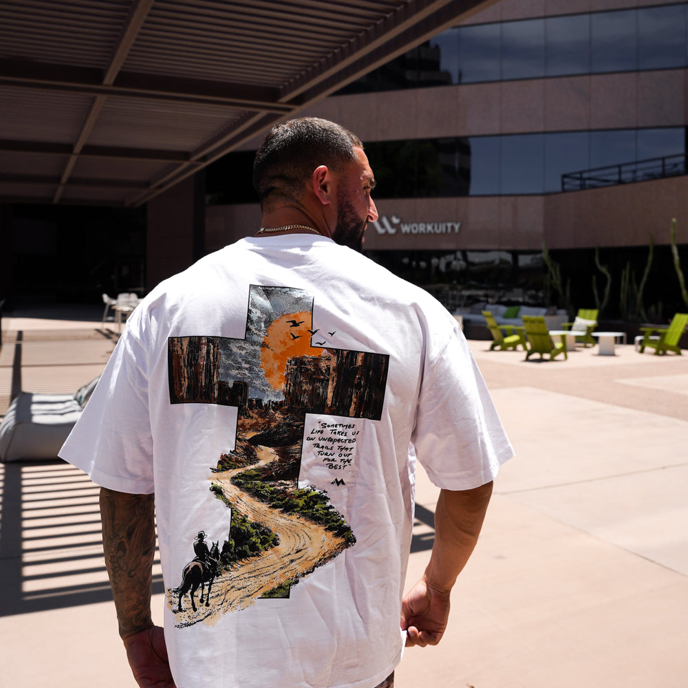 PARADISE TRAIL TEE - WHITE