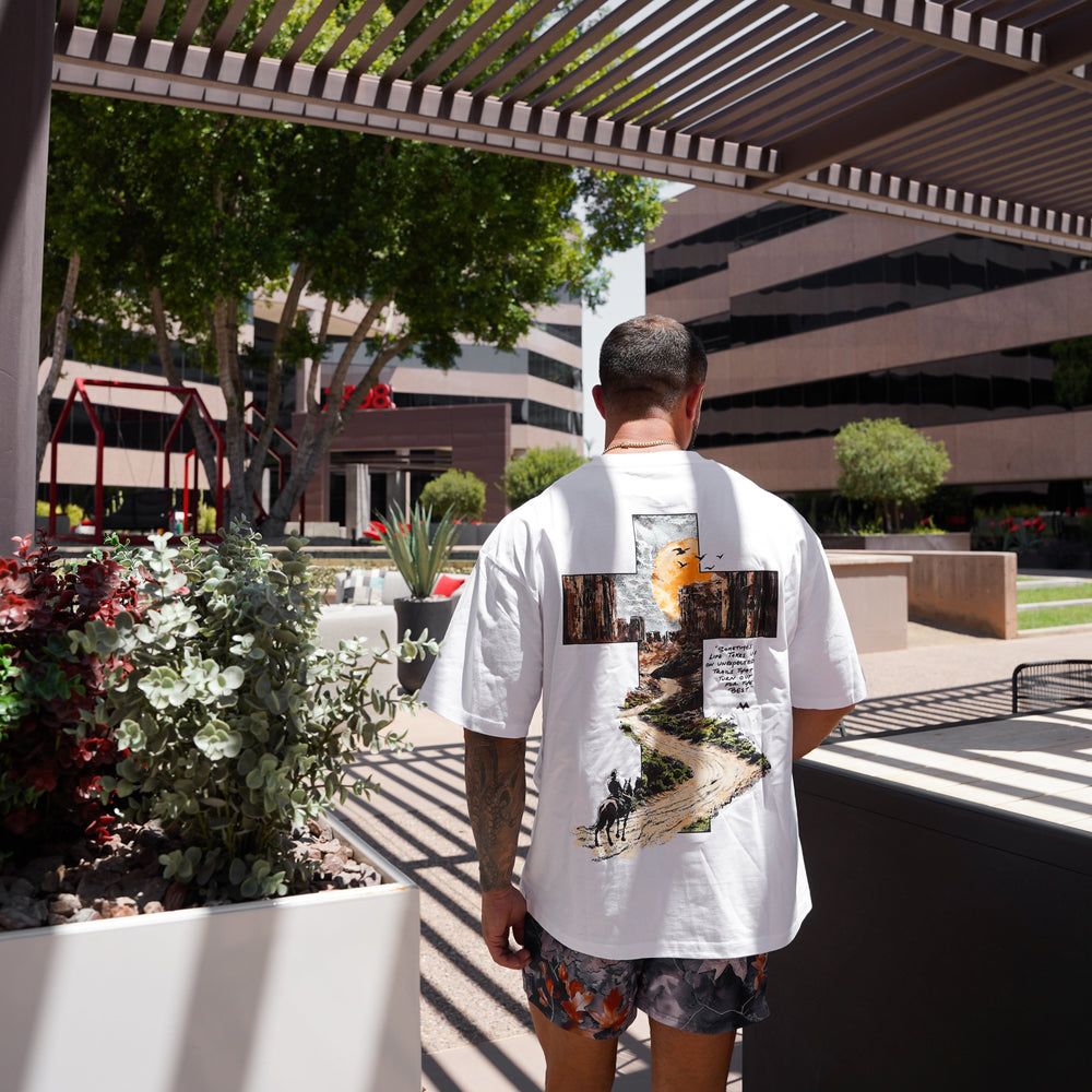 PARADISE TRAIL TEE - WHITE