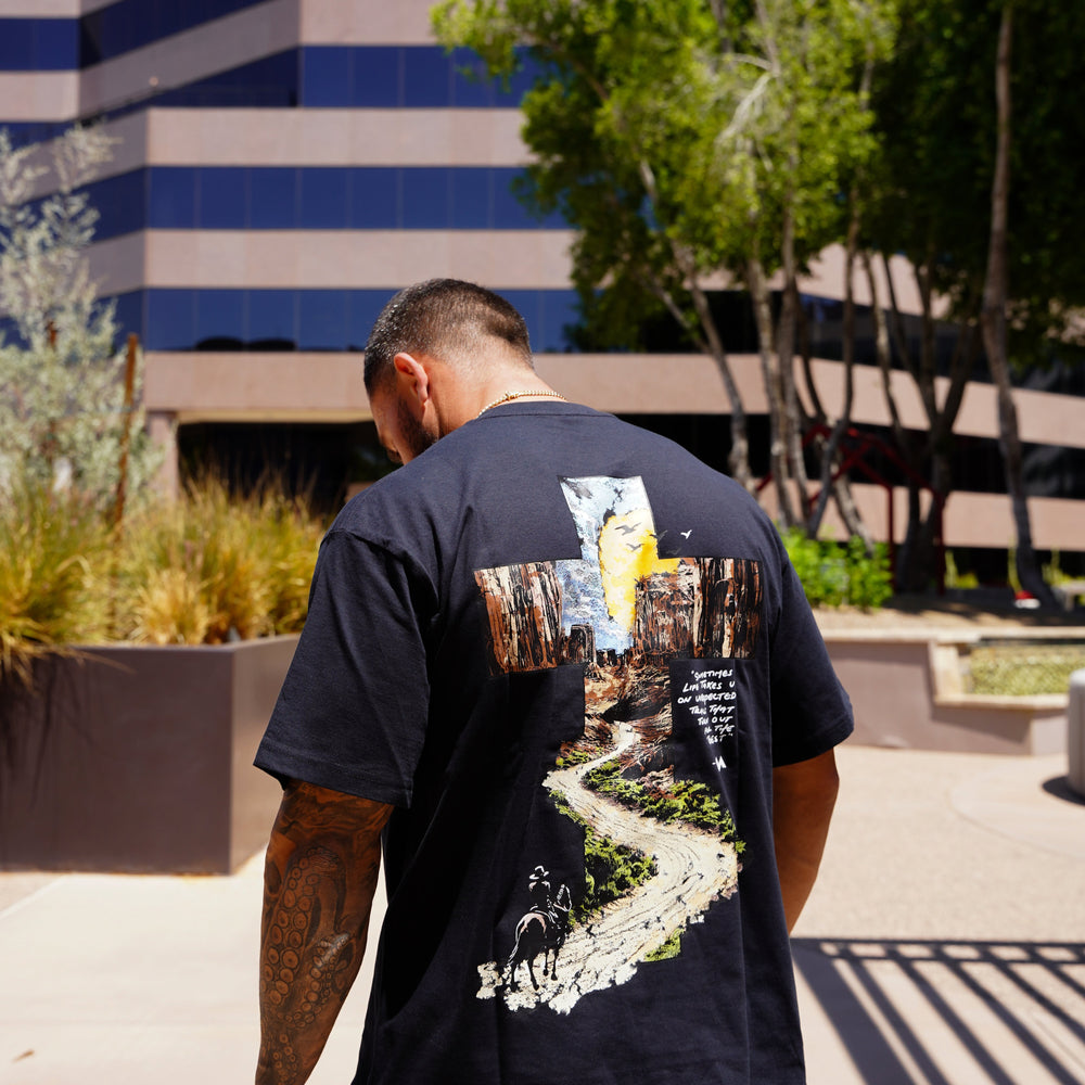PARADISE TRAIL TEE - NAVY BLUE