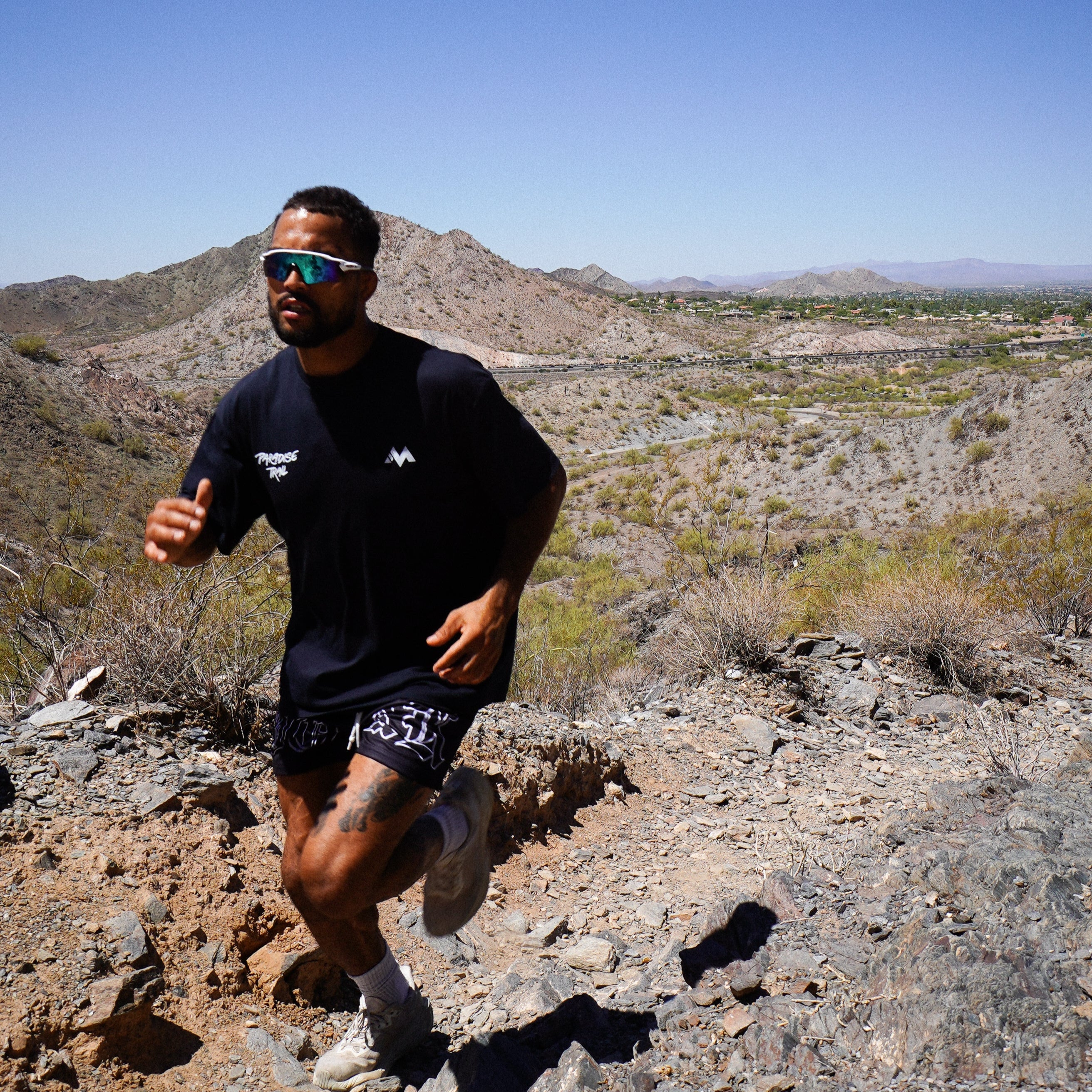 PARADISE TRAIL TEE - NAVY BLUE