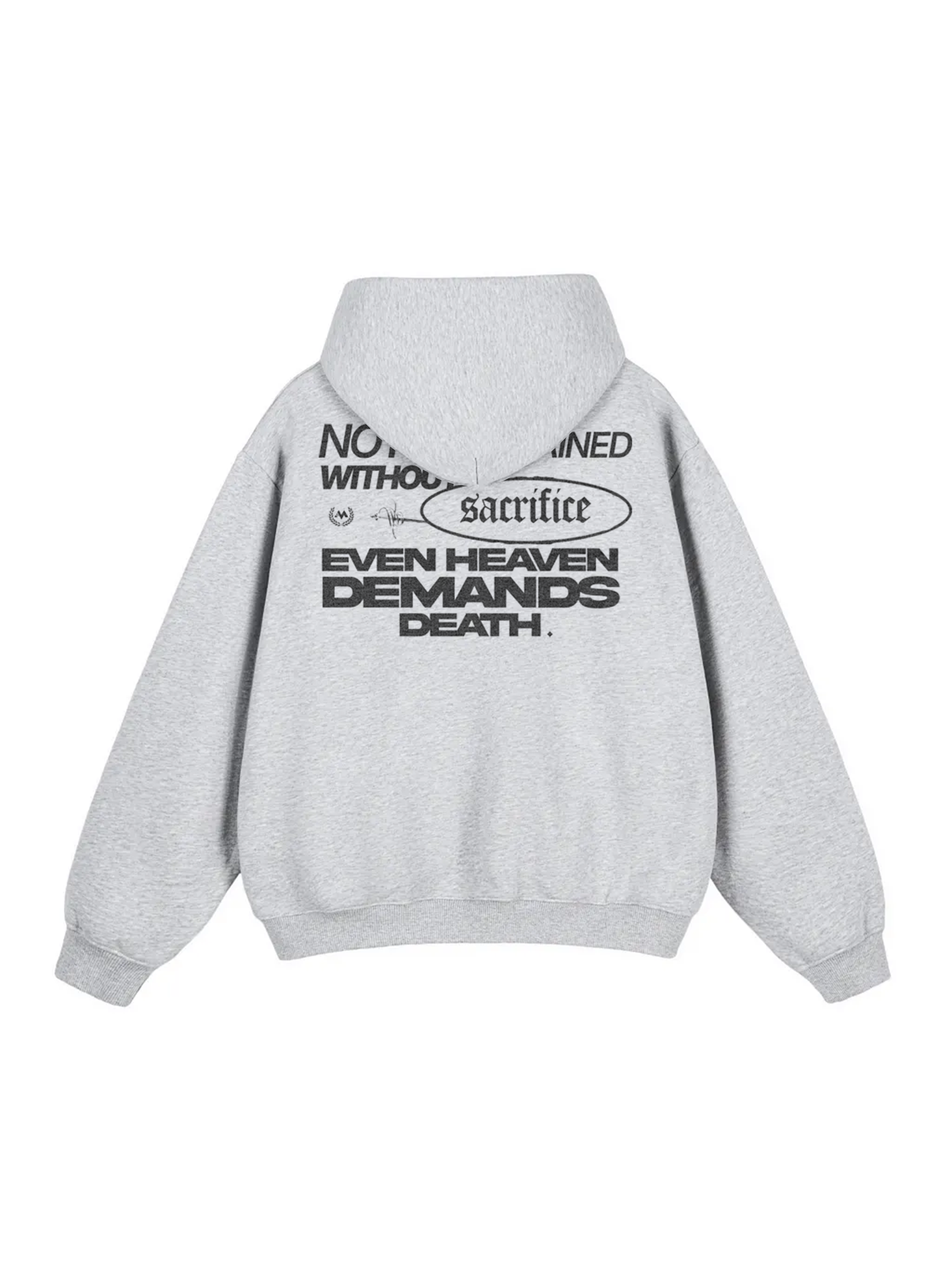 'SACRIFICE' TRAINING HOODIE - GRAY