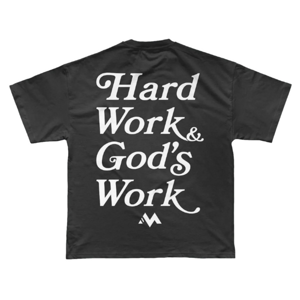 'HARD WORK & GOD'S WORK' TEE - VINTAGE
