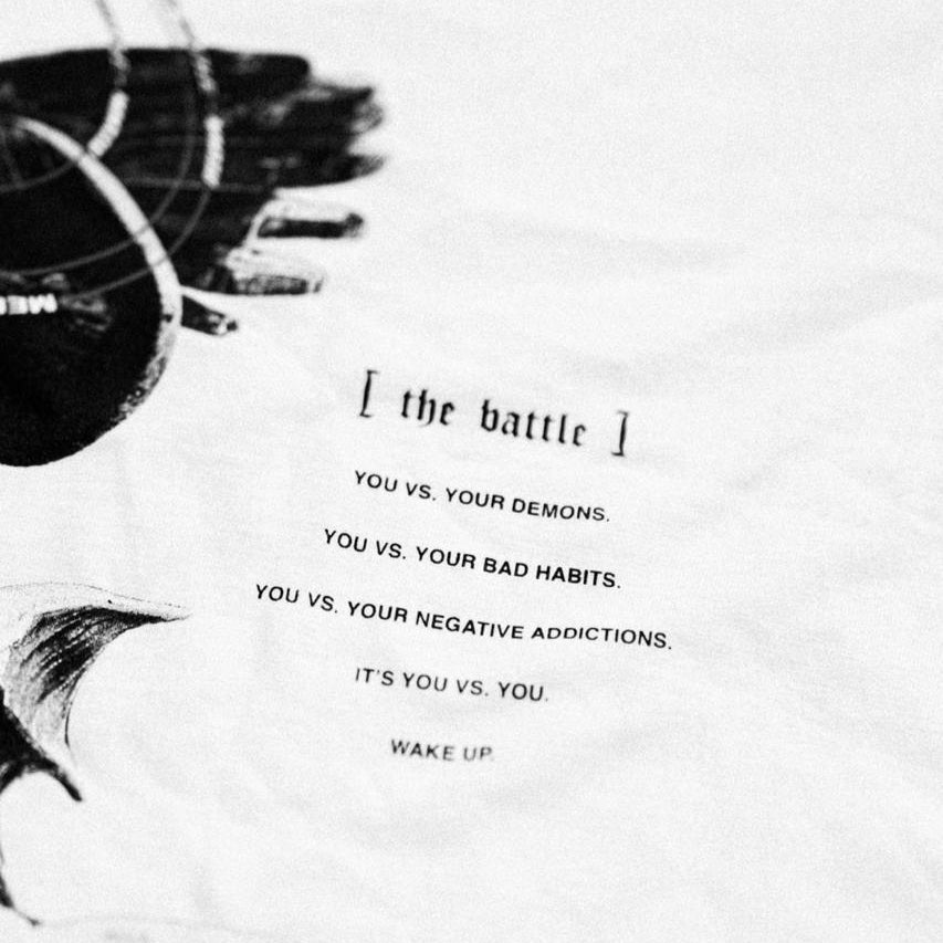 ST. MICHAEL 'THE BATTLE' TEE - WHITE