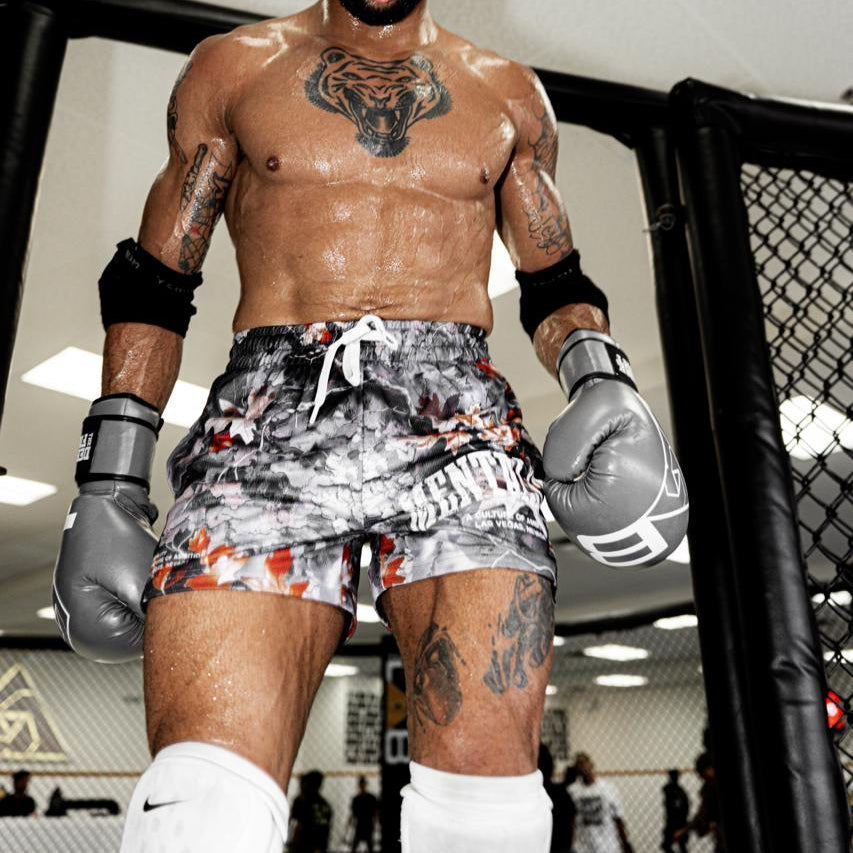 WORDMARK SHORTS - FALL CAMO