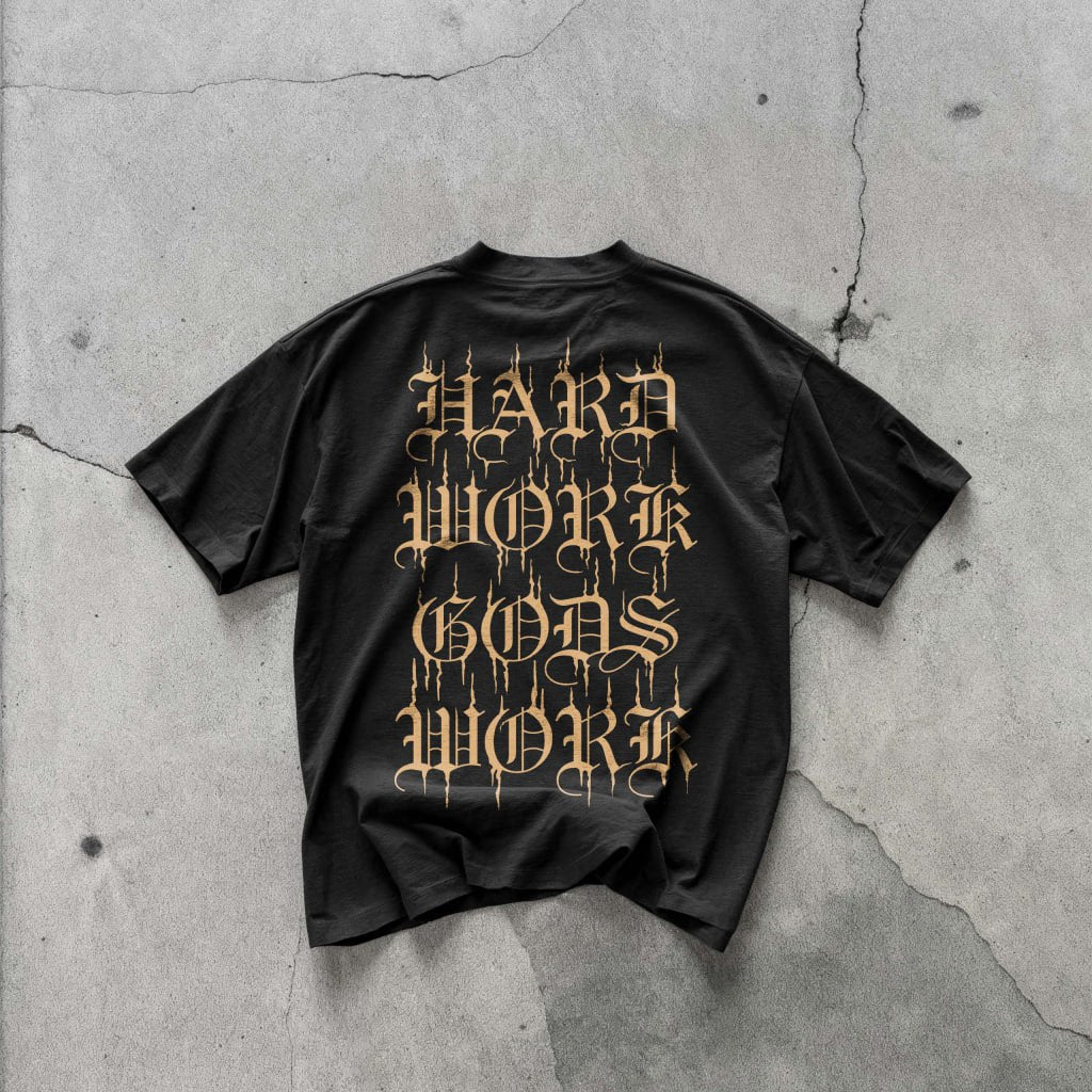 GOD'S WORK SCRIPT TEE