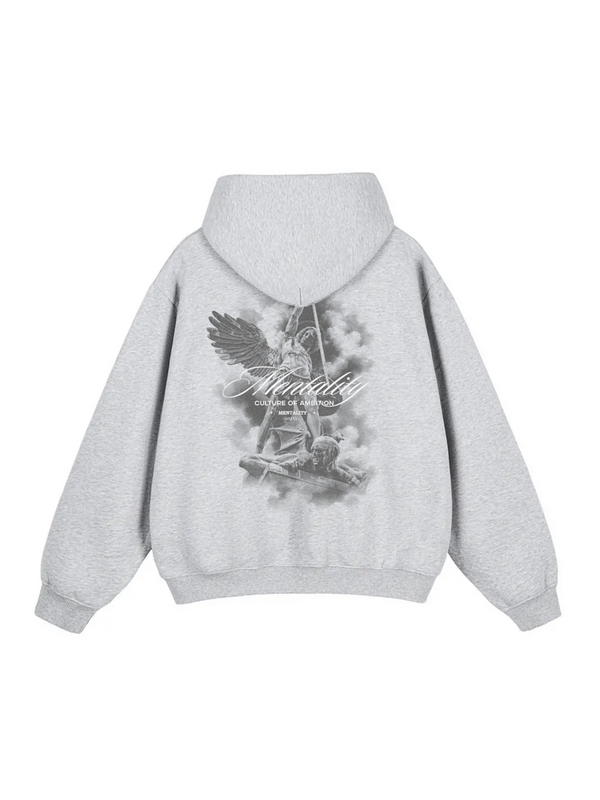 'ST.MICHAEL' TRAINING HOODIE - GRAY