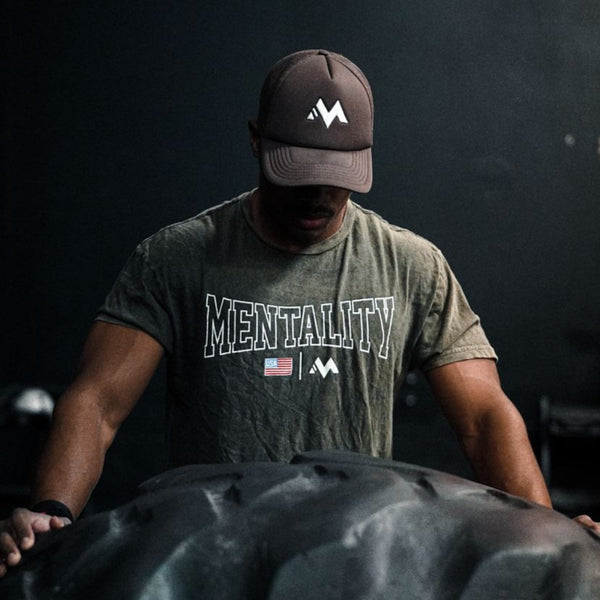 MENTALITY USA TEE - VINTAGE GREEN