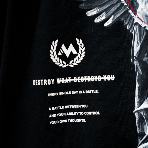 ST. MICHAEL 'THE BATTLE' TEE - BLACK