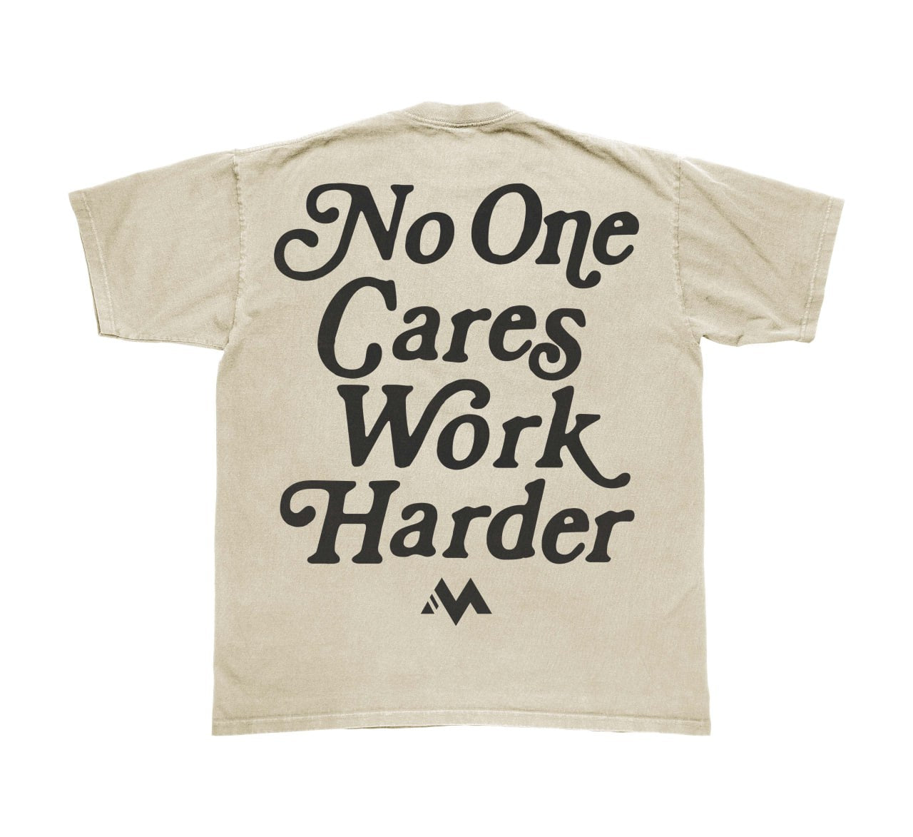 'WORK HARDER' TEE - BONE