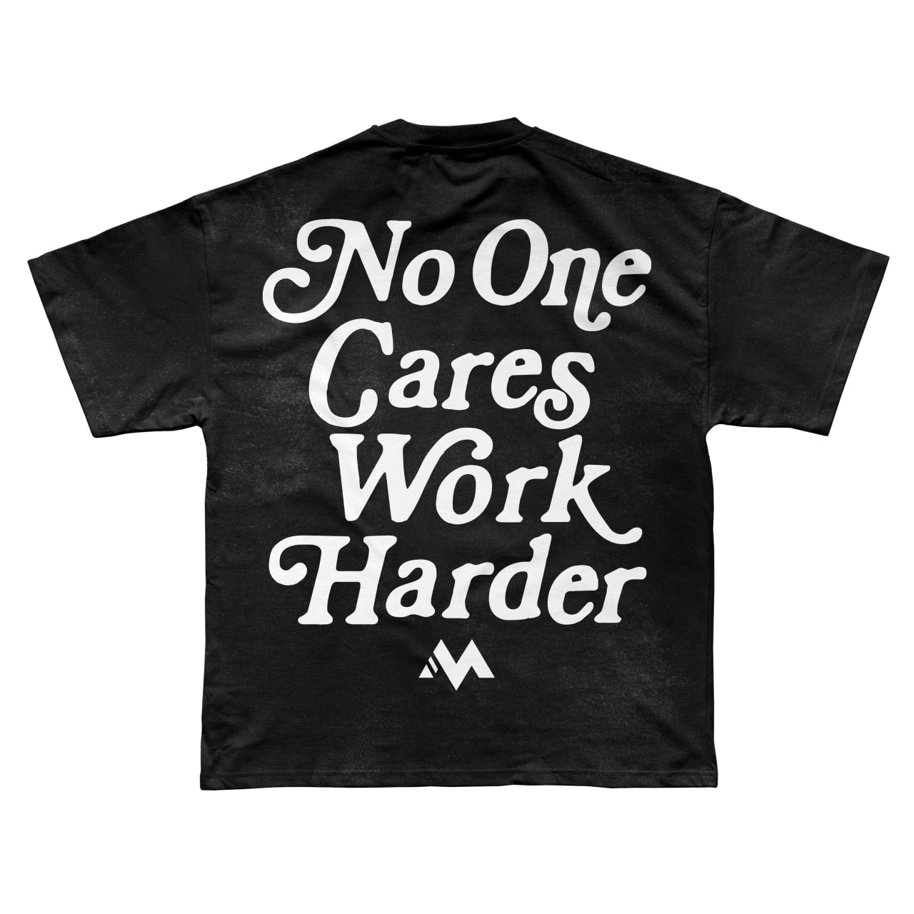 'WORK HARDER' TEE - JET BLACK