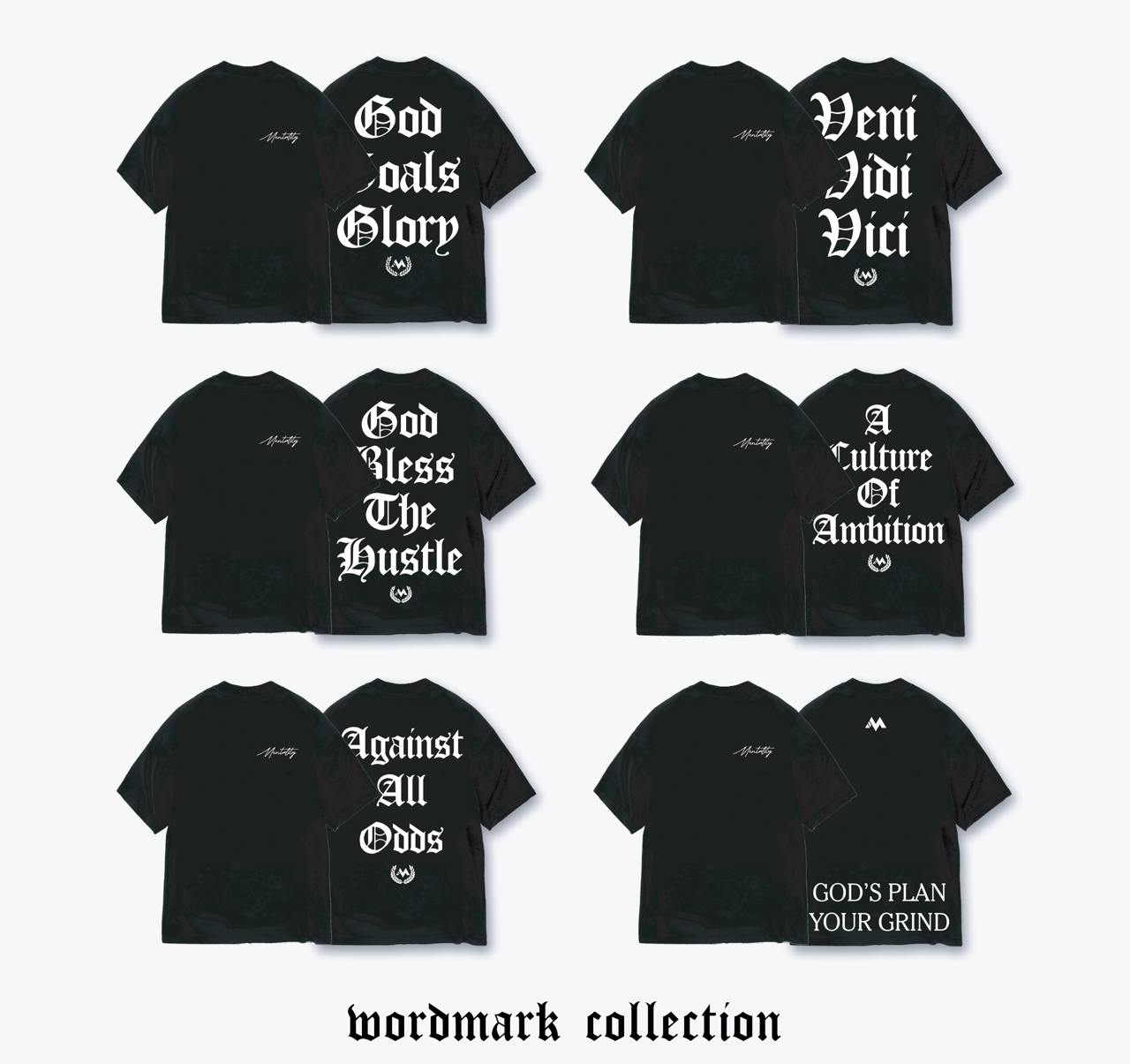'GOD, GOALS, GLORY' WORDMARK TEE