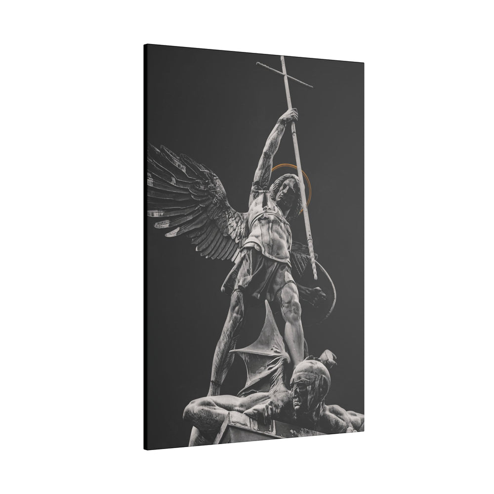 ST. MICHAEL VS THE DEVIL CANVAS ( No Logo )