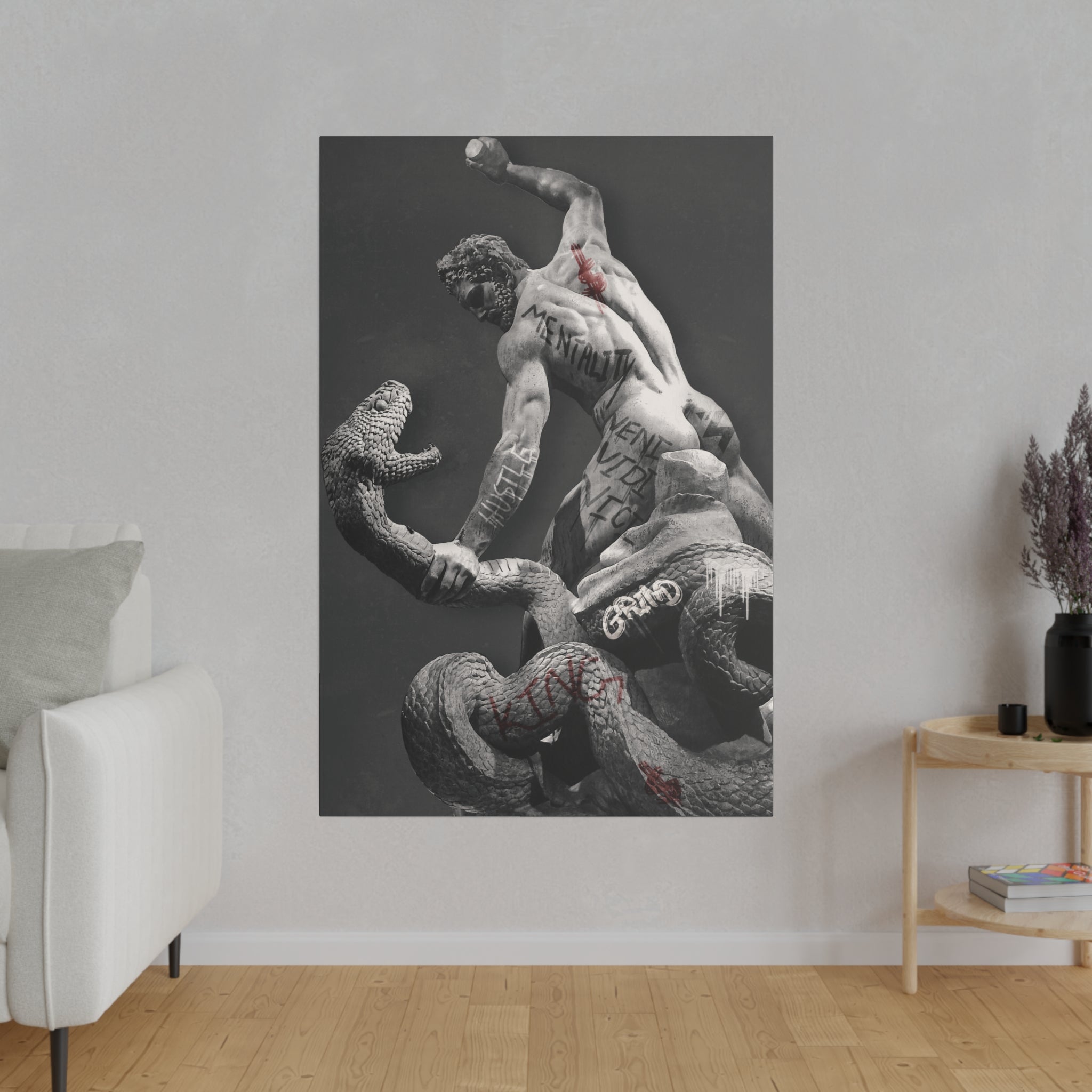 'Hercules vs. Achelous' Graffiti Canvas