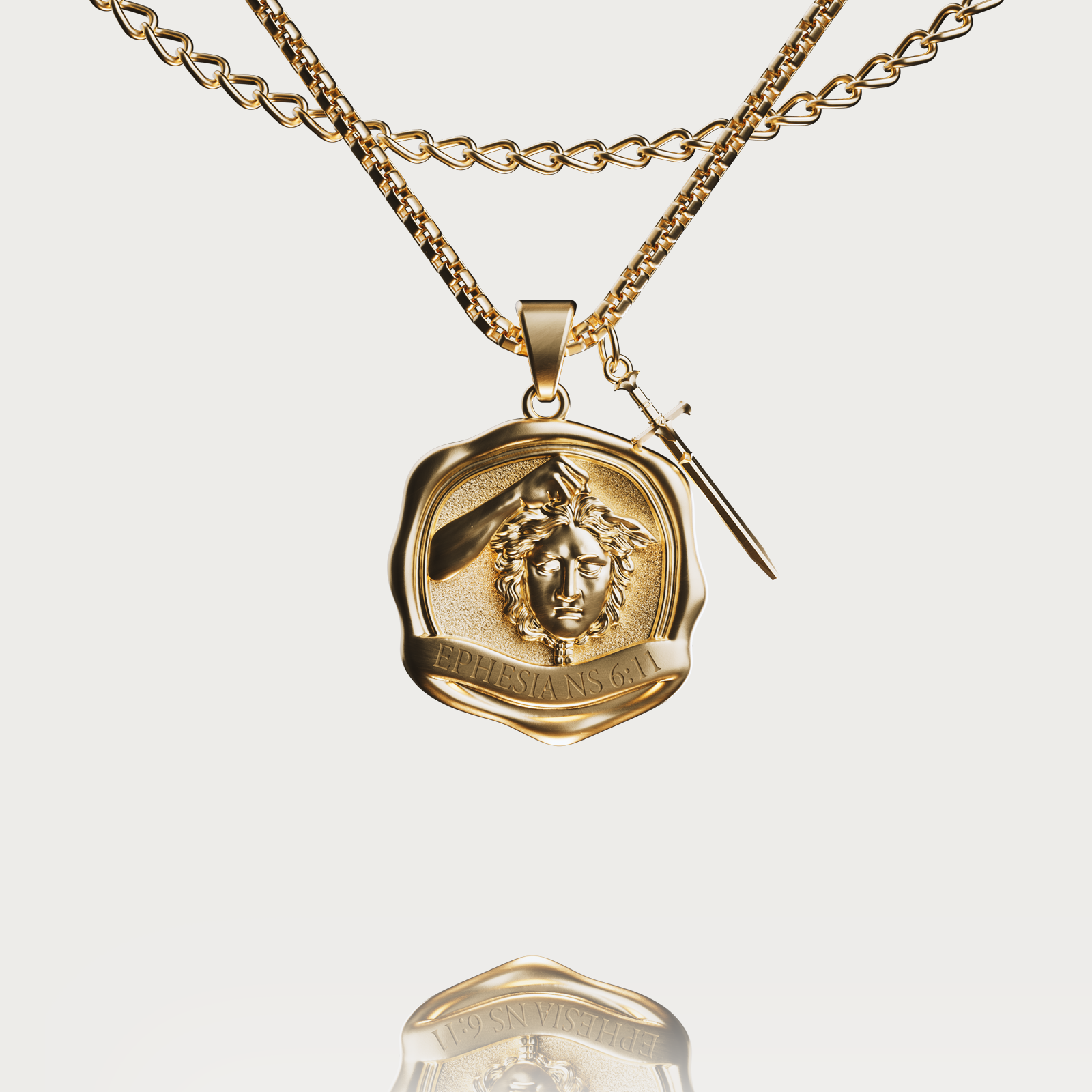 PERSEUS TRIUMPHANT PENDANT - GOLD