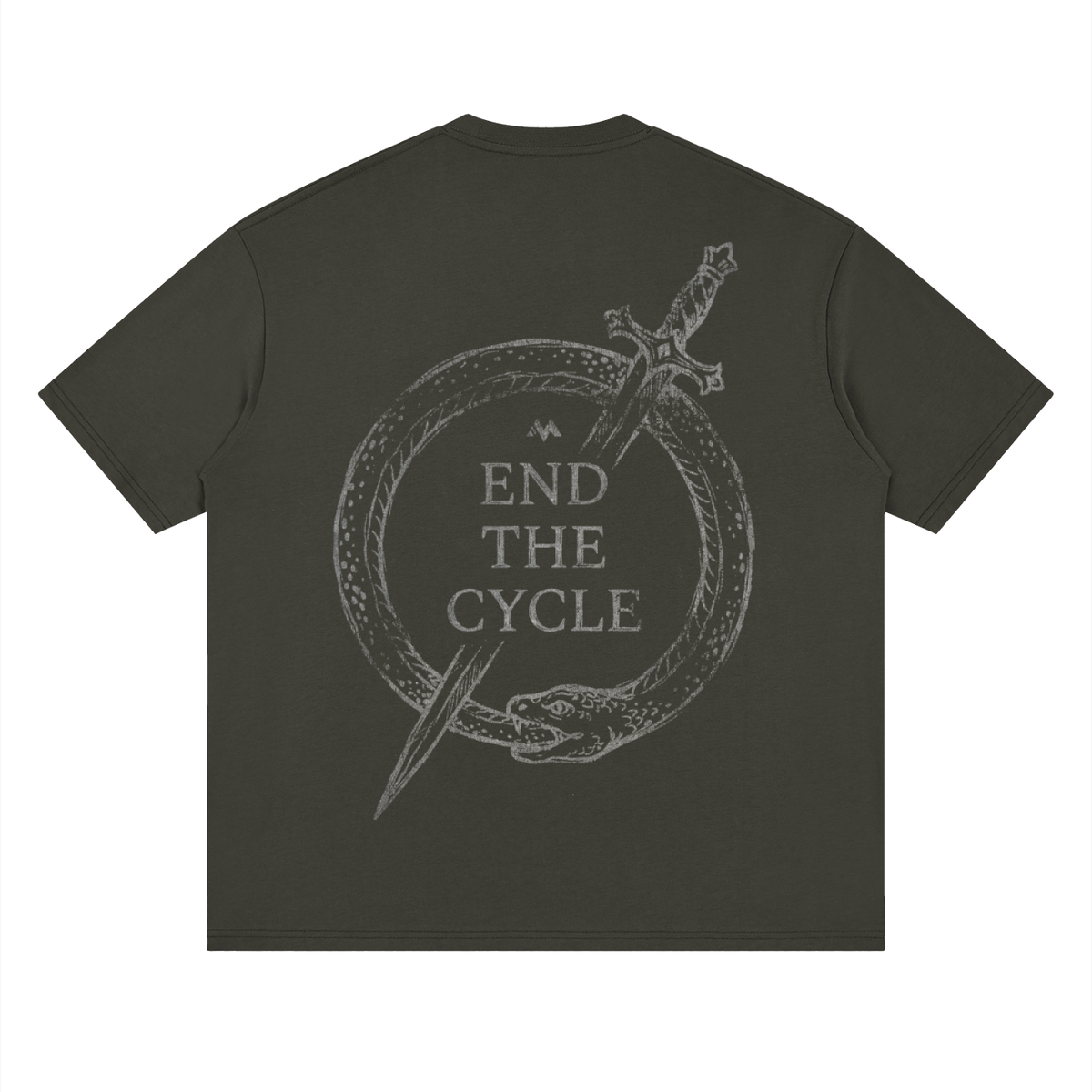 END THE CYCLE GRAY TEE