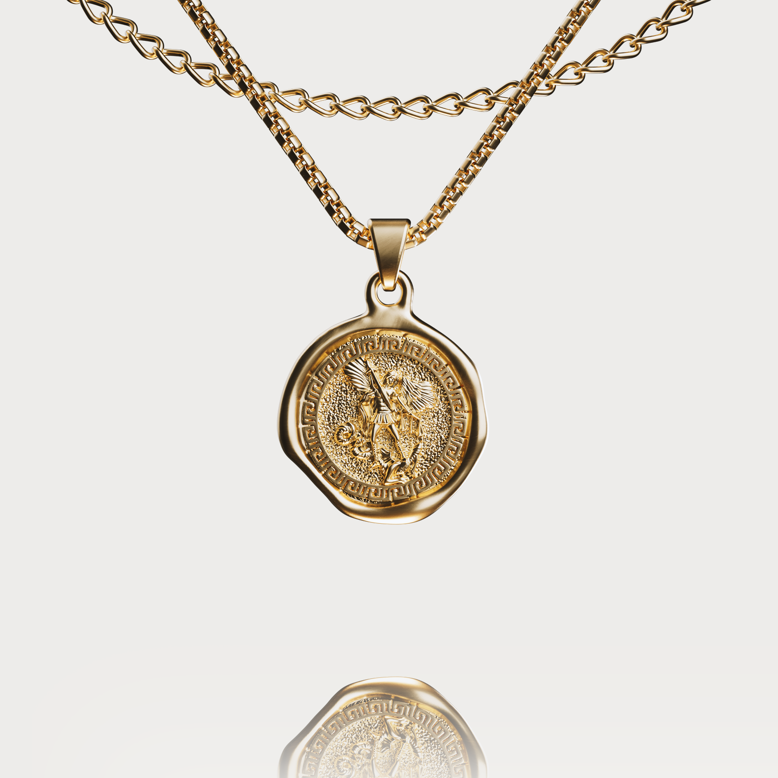 SAINT MICHAEL PENDANT - GOLD