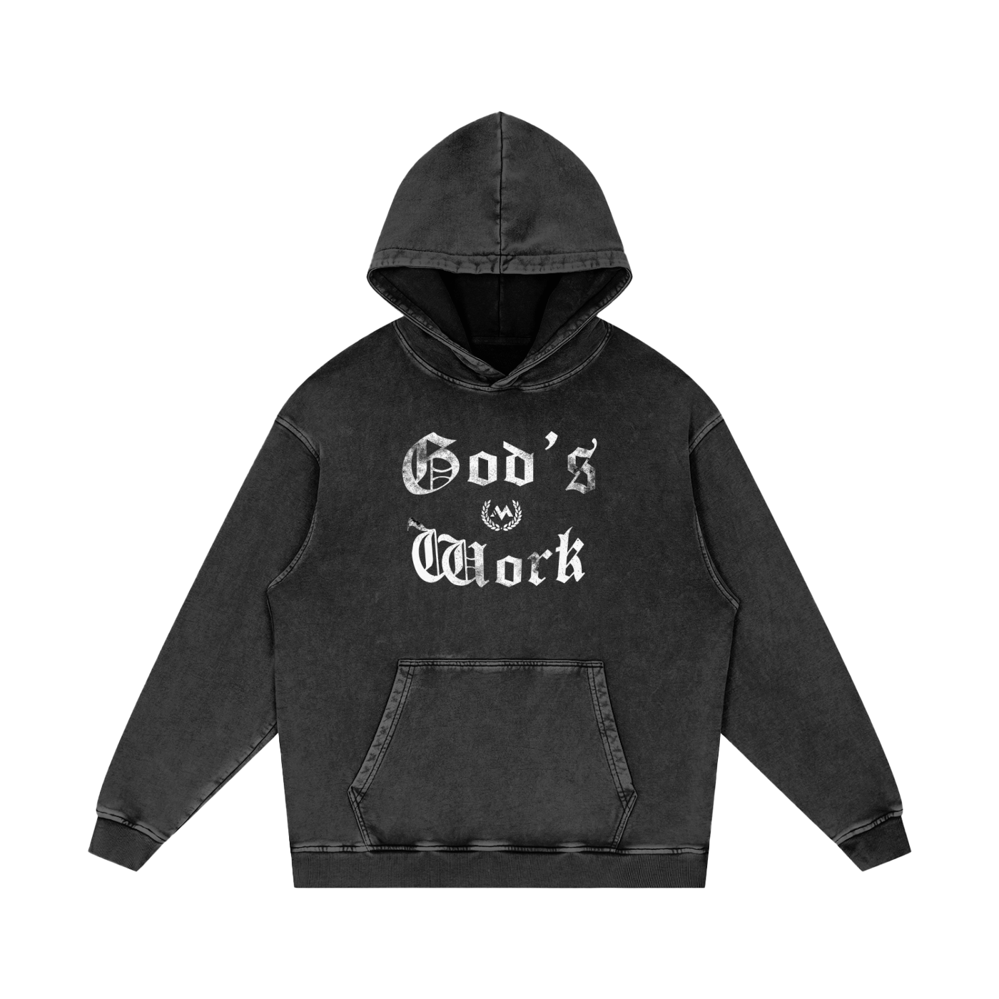 'GOD'S WORK' HOODIE - VINTAGE