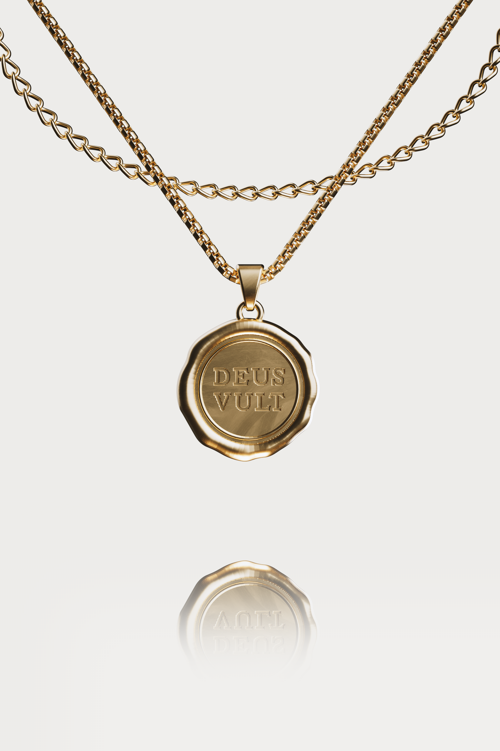 'DEUS VULT' PENDANT - GOLD