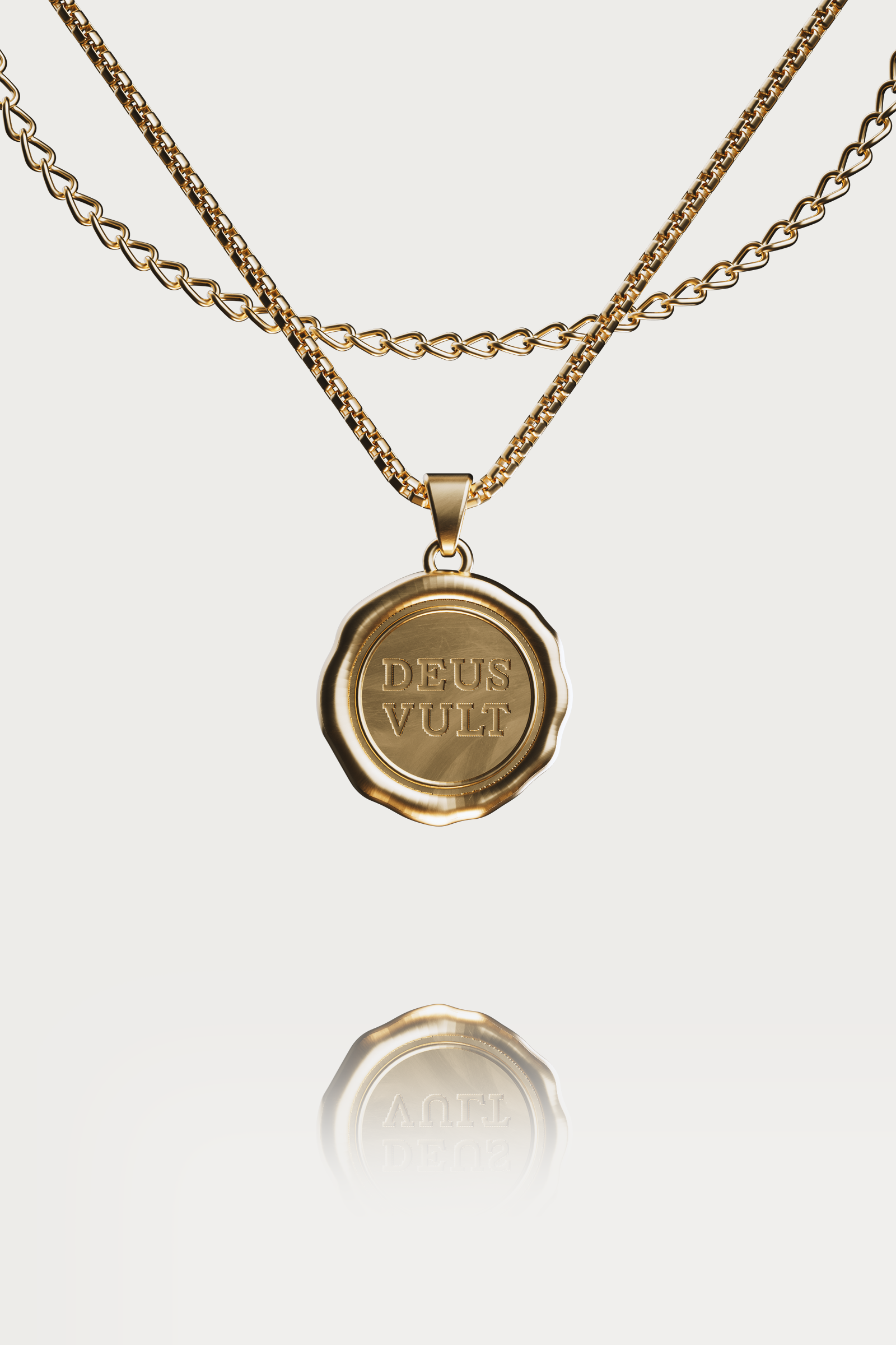 'DEUS VULT' PENDANT - GOLD
