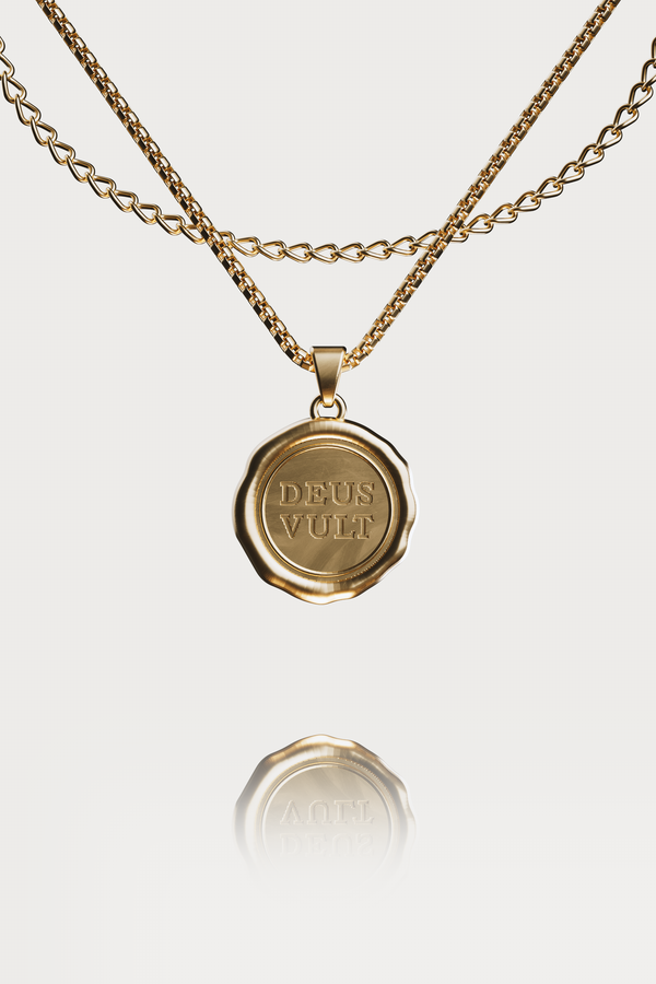 'DEUS VULT' PENDANT - GOLD