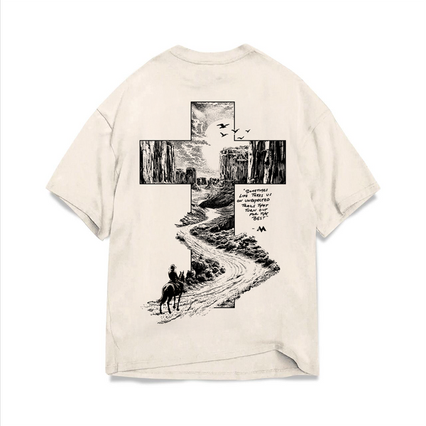 PARADISE TRAIL TEE - CREAM