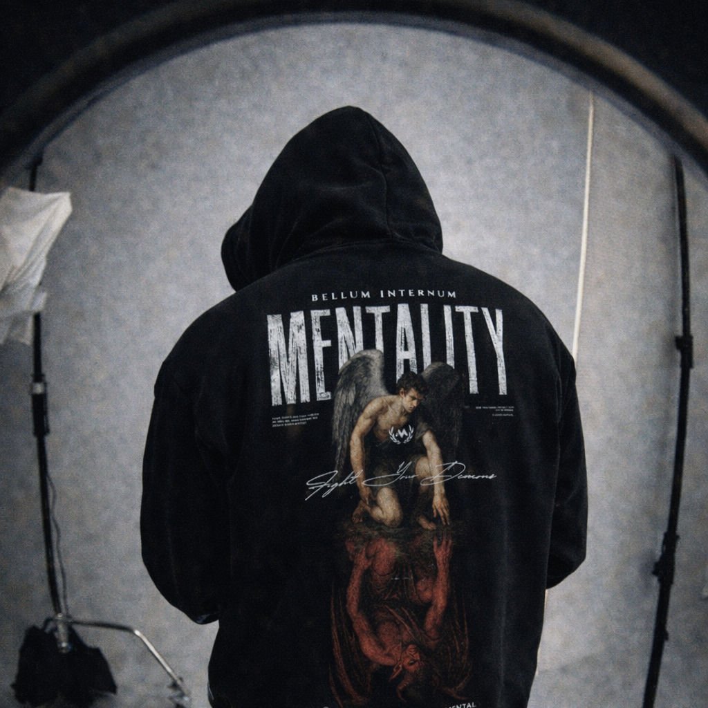 'BELLUM' TRAINING HOODIE - BLACK