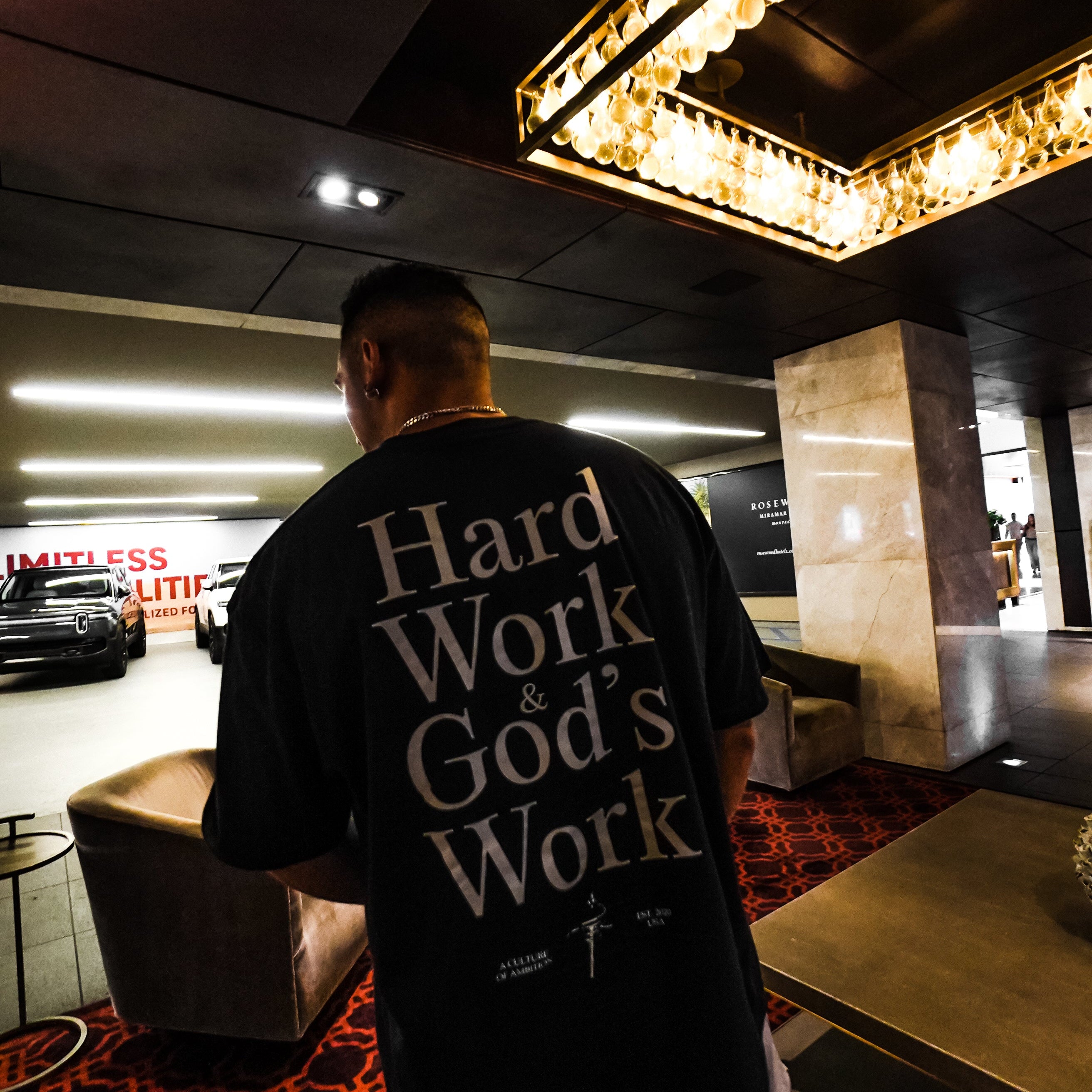 HEAVEN'S WILL TEE - NAVY