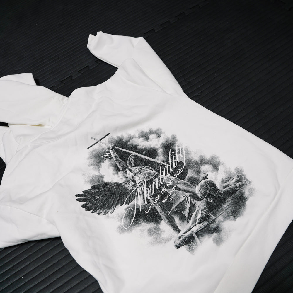 ST.MICHAEL HOODIE - WHITE
