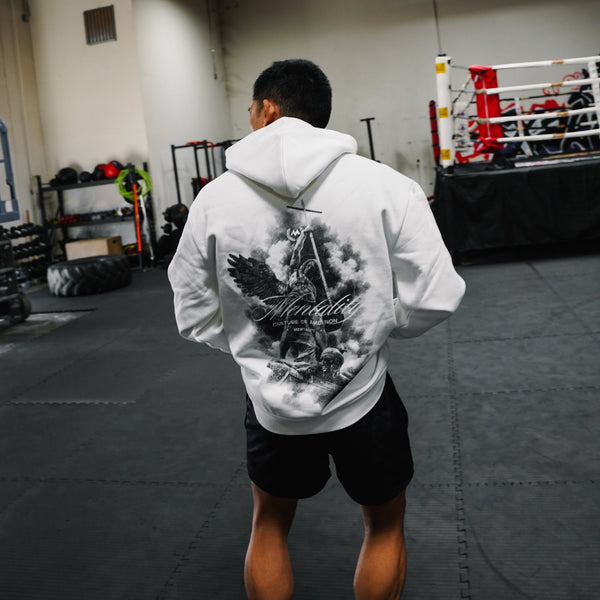 ST.MICHAEL HOODIE - WHITE