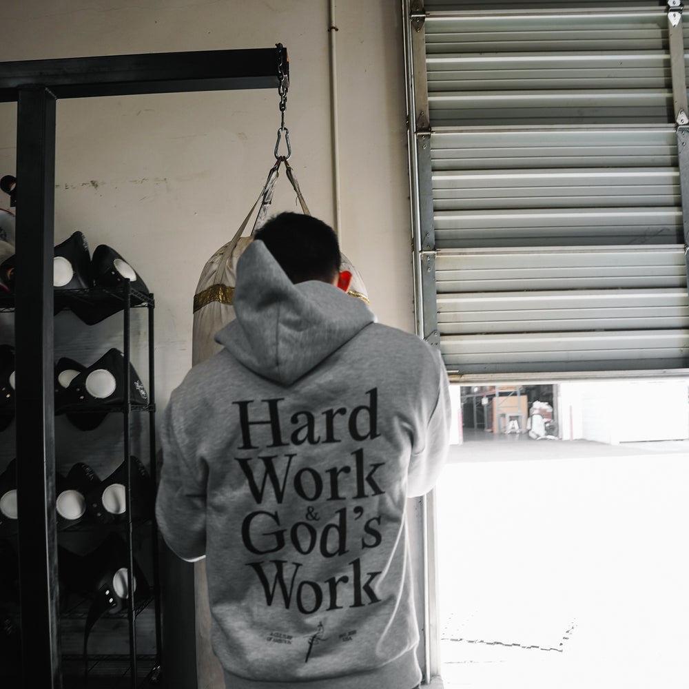 HEAVEN'S WILL HOODIE - GRAY