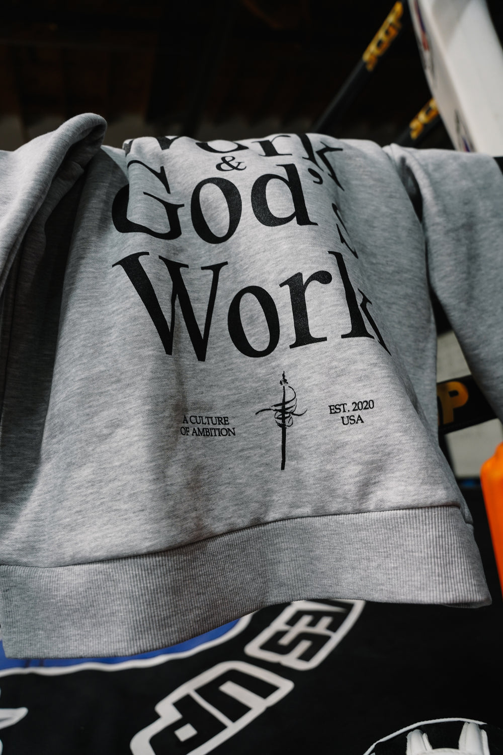 HEAVEN'S WILL HOODIE - GRAY