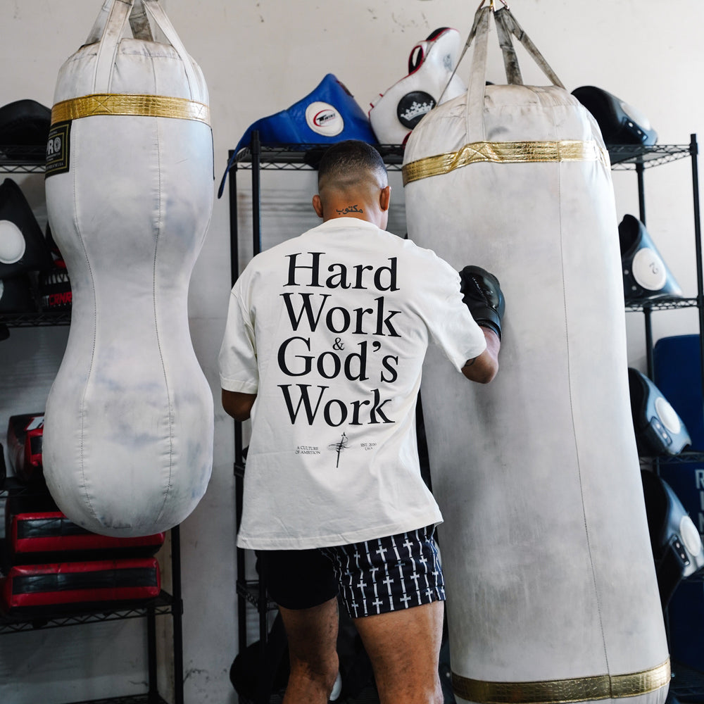 HEAVEN'S WILL TEE - CREAM