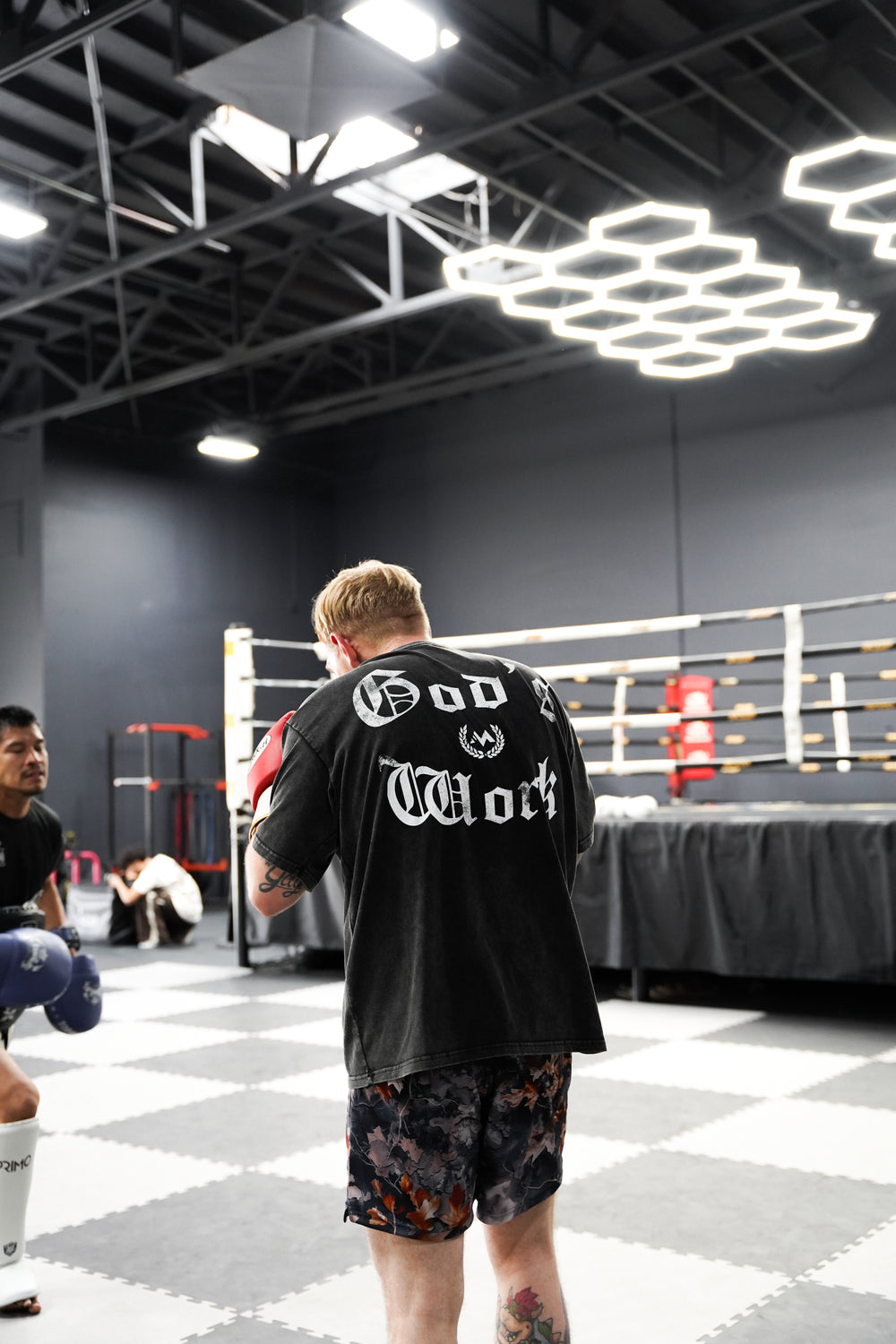 'GOD'S WORK' CREST TEE - BLACK