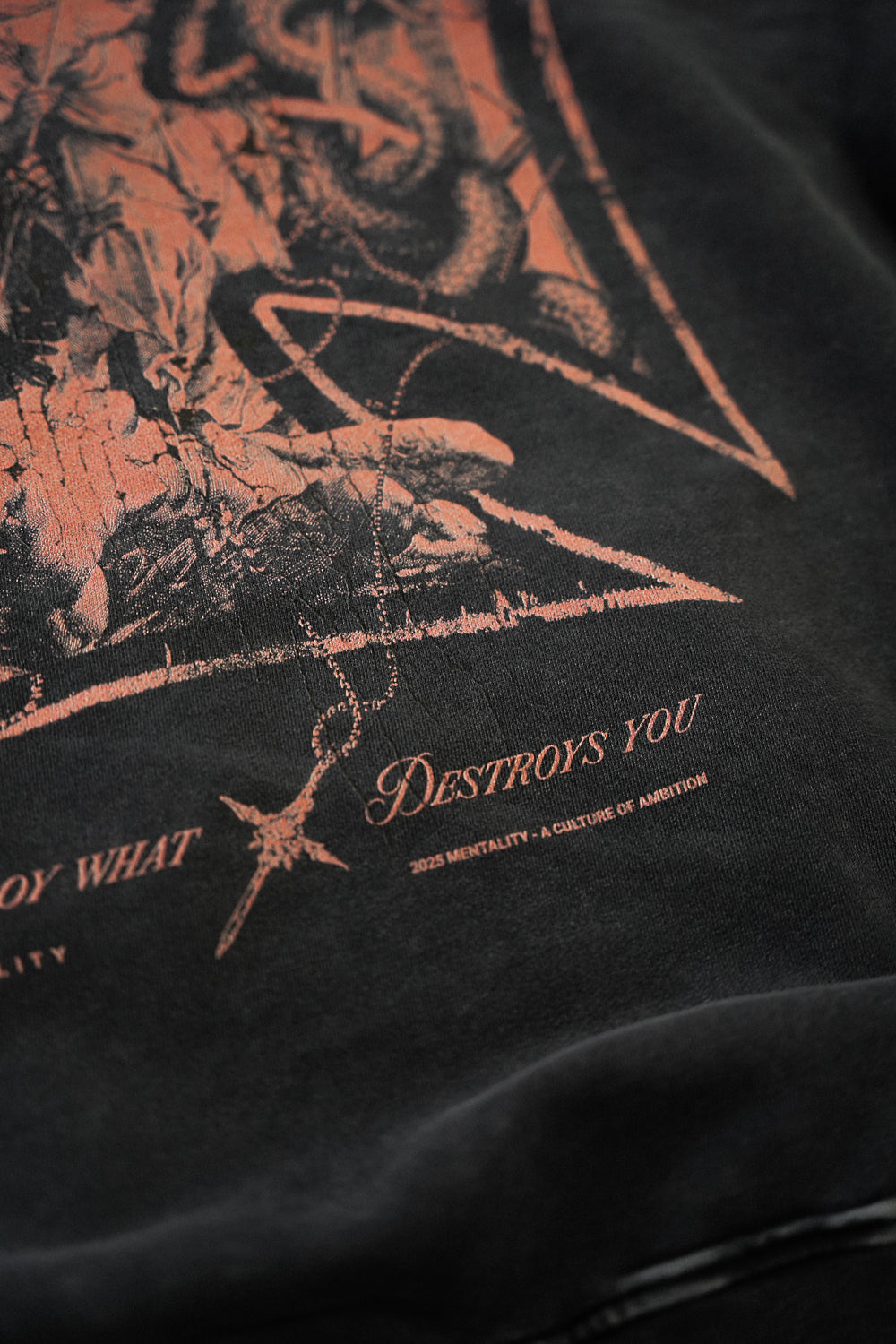 'DESTROY EVIL' HOODIE - VINTAGE